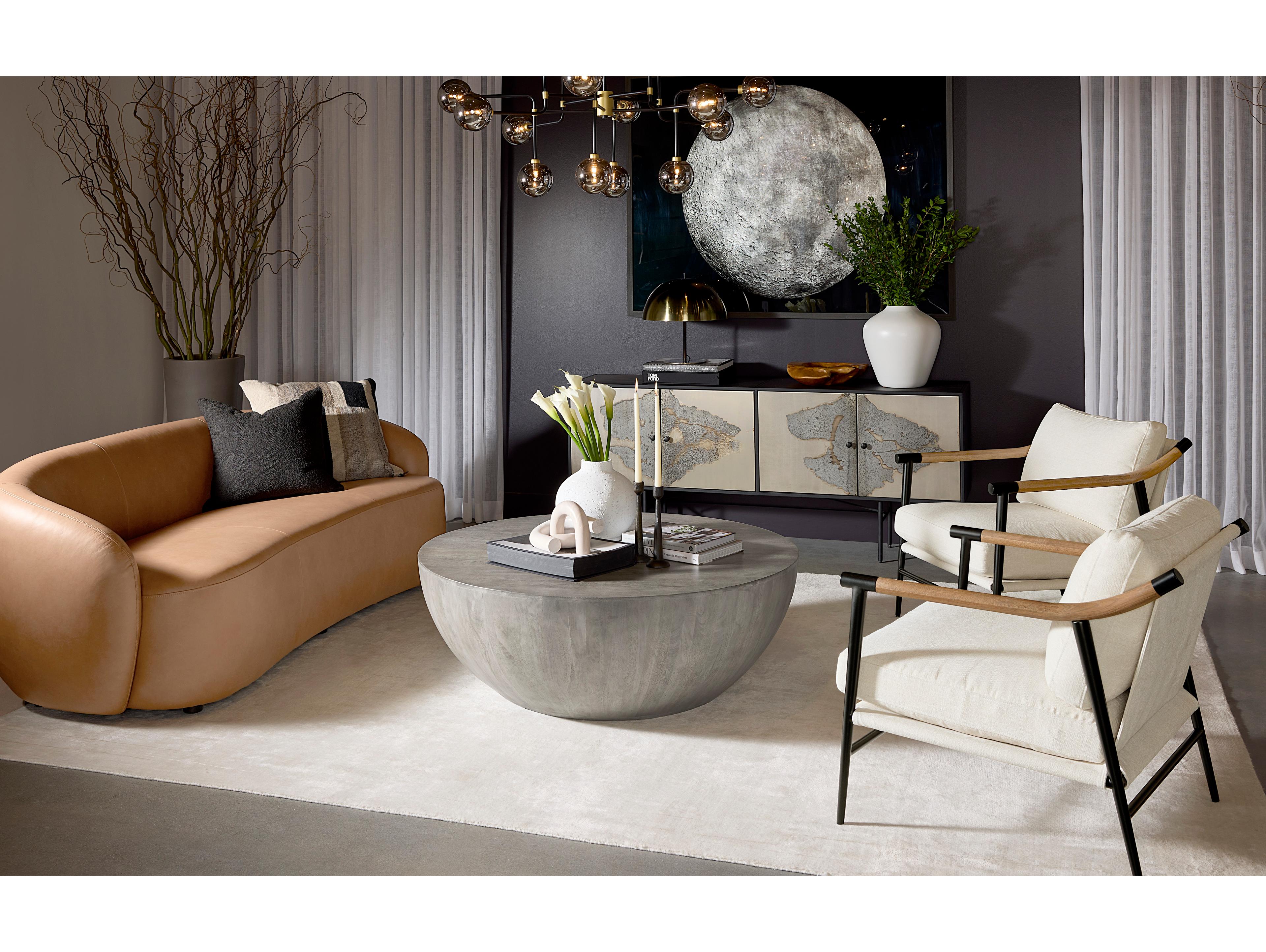 Sunpan Ikon 16-Light Grey Black Gold Glass LED Globe Geometric Chandelier