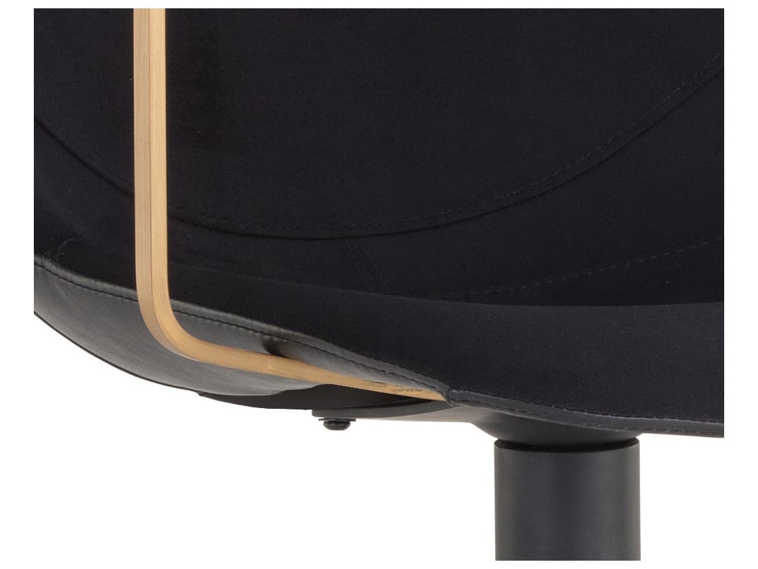 Sunpan Junction Cassius Black Arm Dining Chair