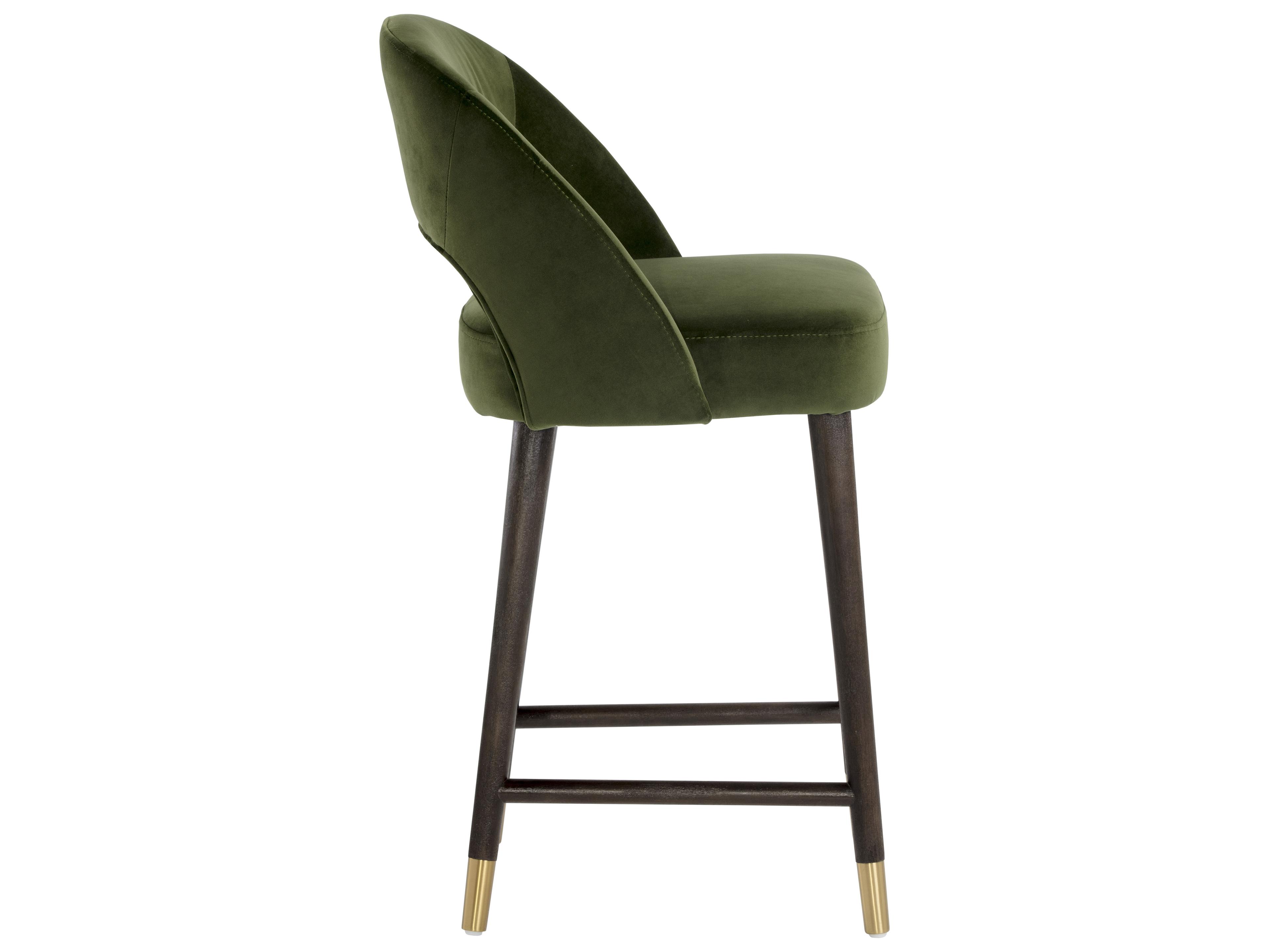 Sunpan Monae Counter Stool in Moss Green