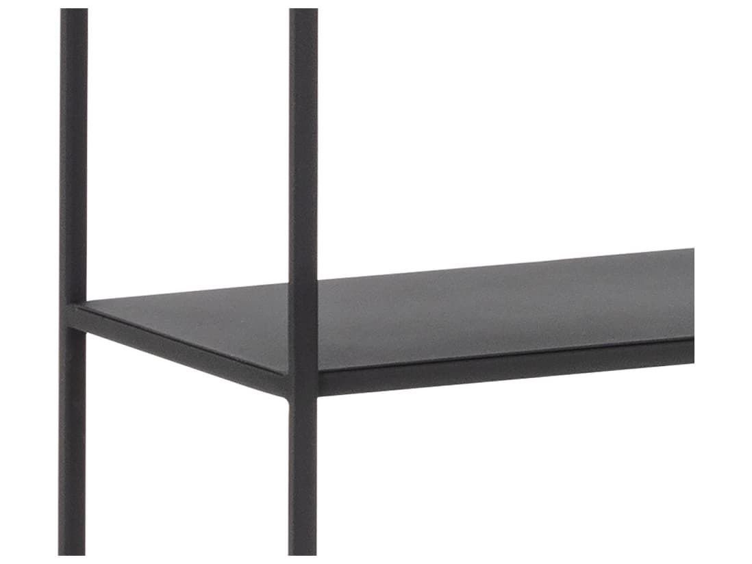 Sunpan Mixt Matte Black Bookcase