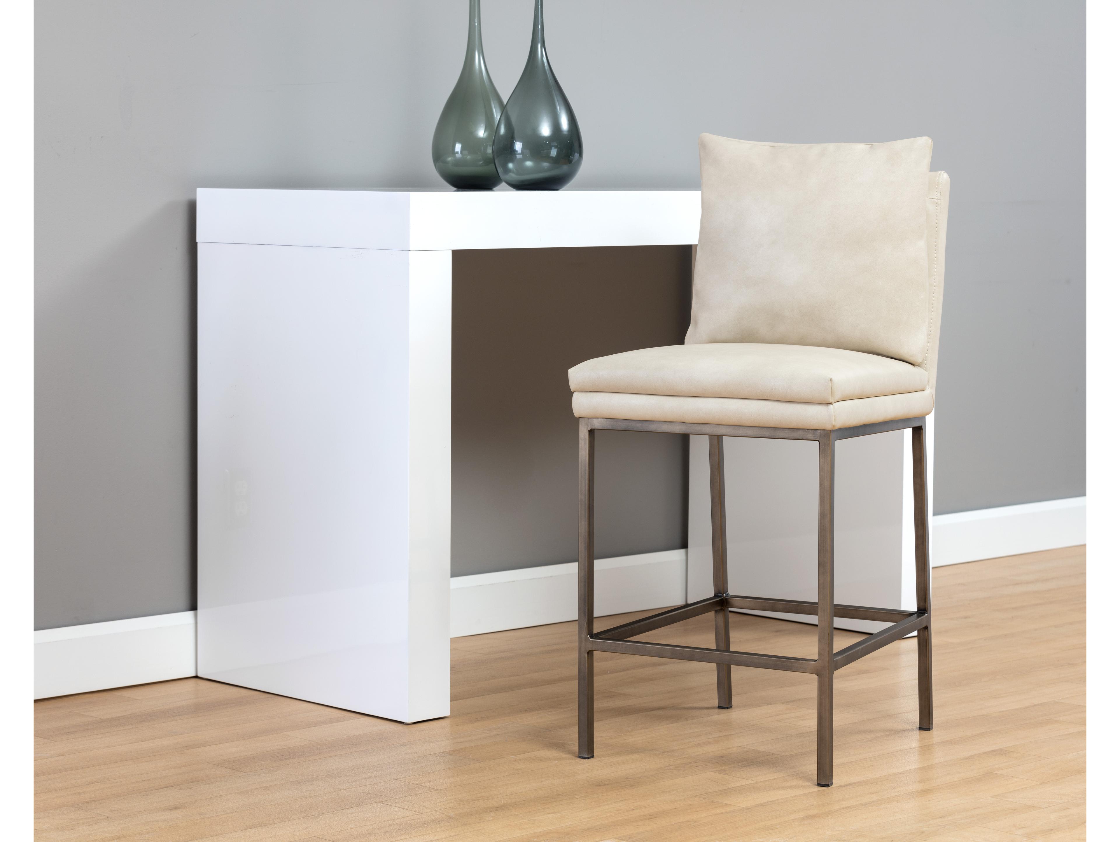 Sunpan 5west 18.25" Paige Counter Stool Bravo Cream