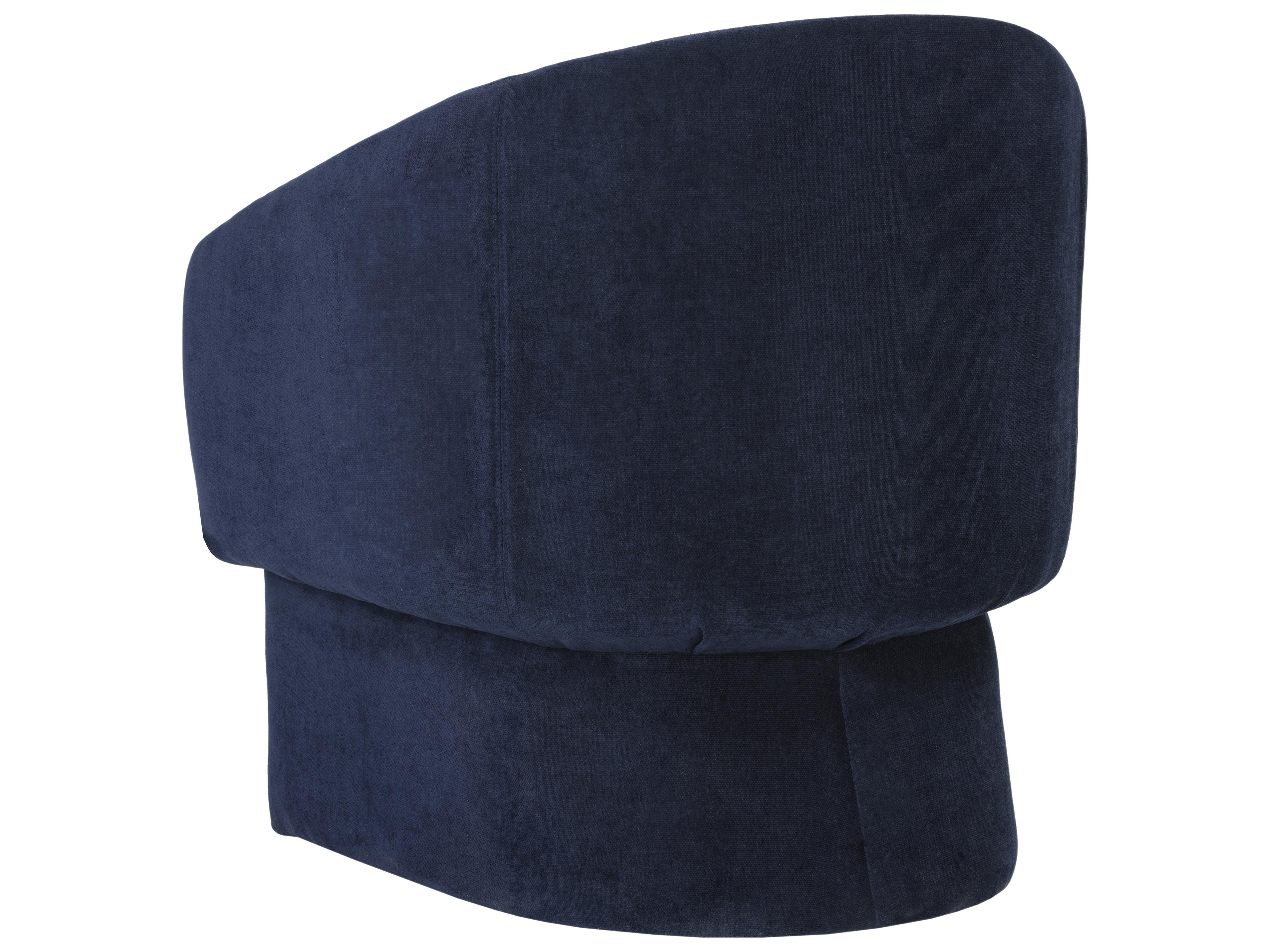 Sunpan Lauryn Blue Fabric Accent Chair