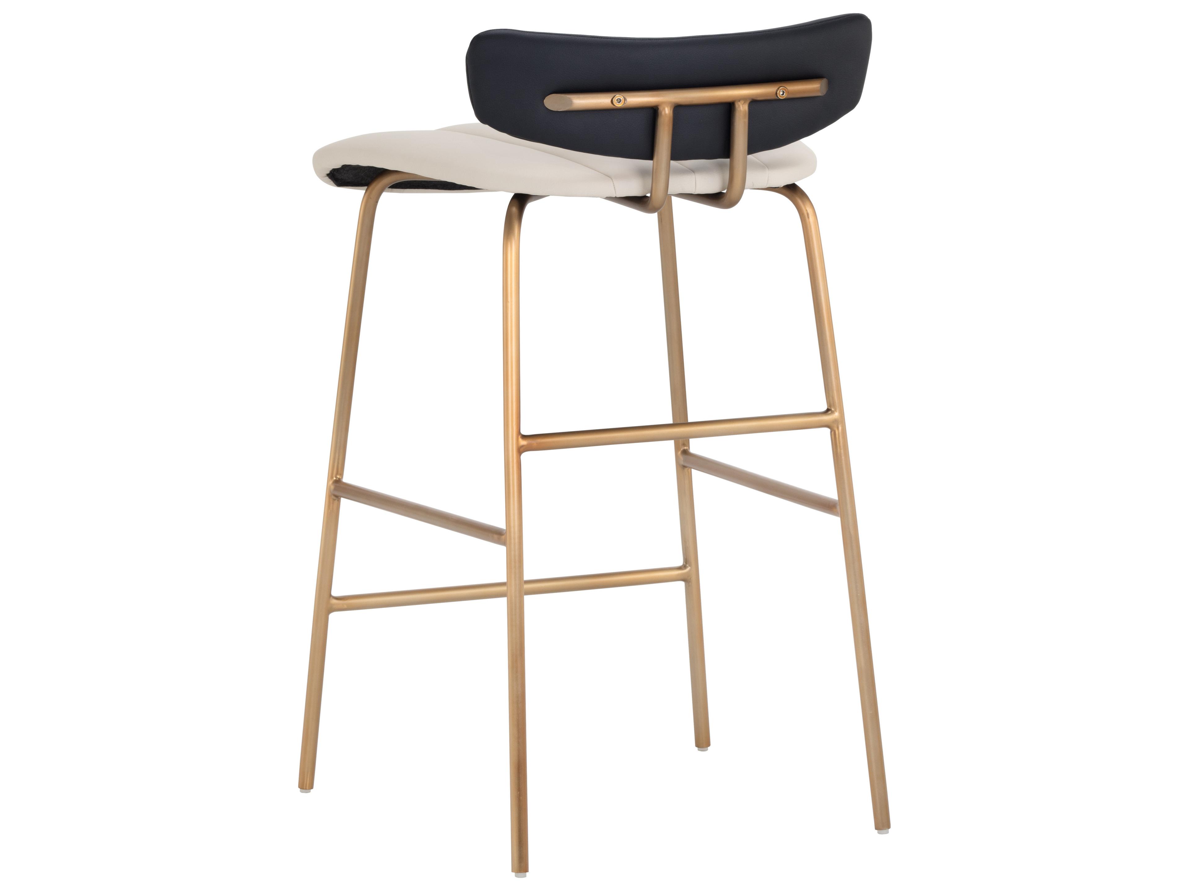 Sunpan Ikon Lorelei Dillon Cream Black Counter Stool