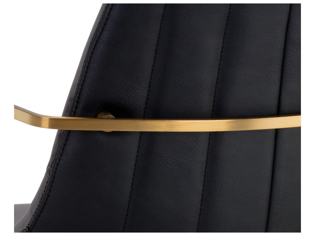 Sunpan Junction Cassius Gray Arm Dining Chair