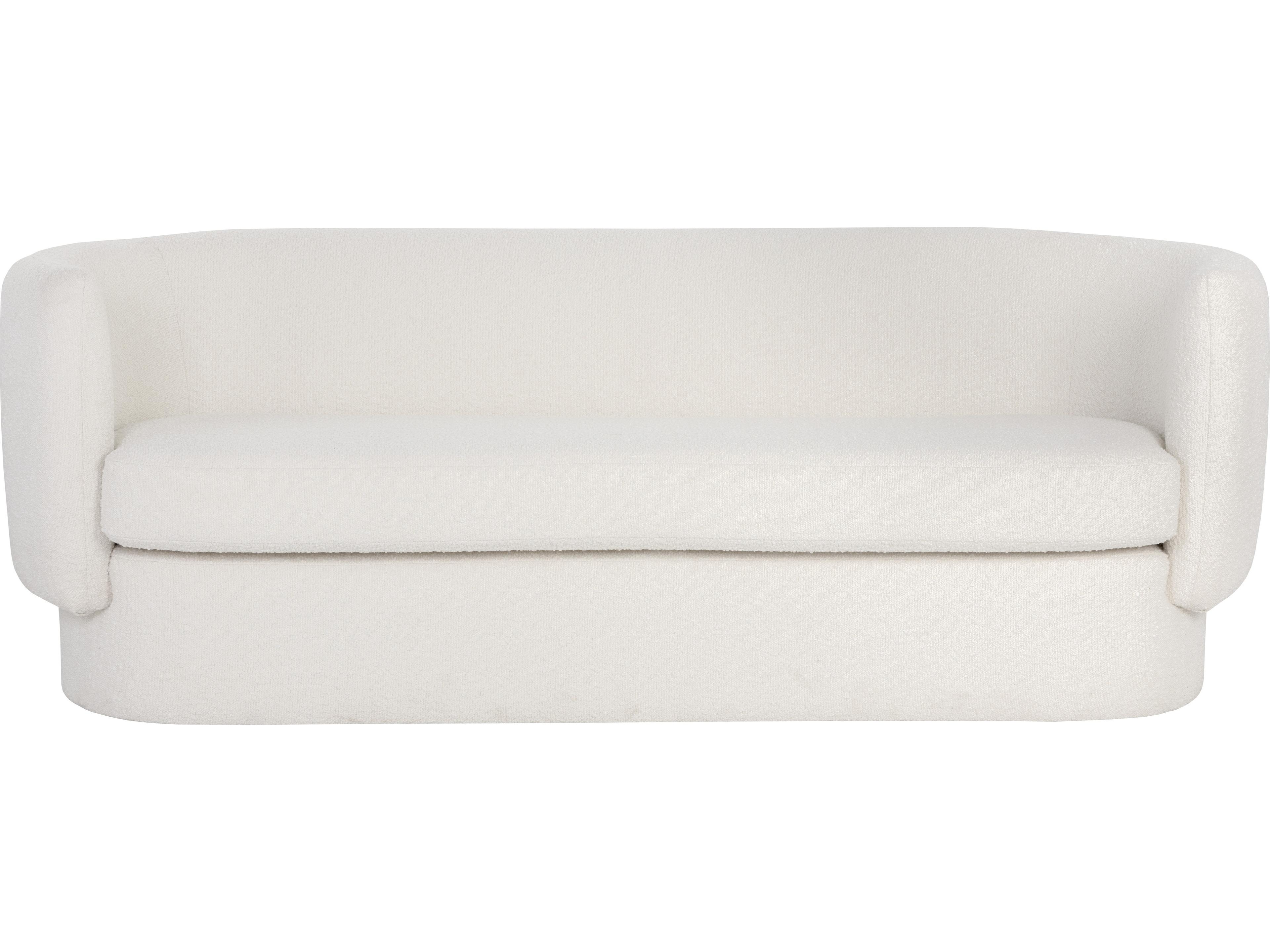 Sunpan Valence Maya White Upholstered Sofa