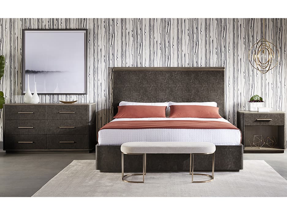 Sunpan Rayla Belfast Oatmeal Beige Upholstered Accent Bench