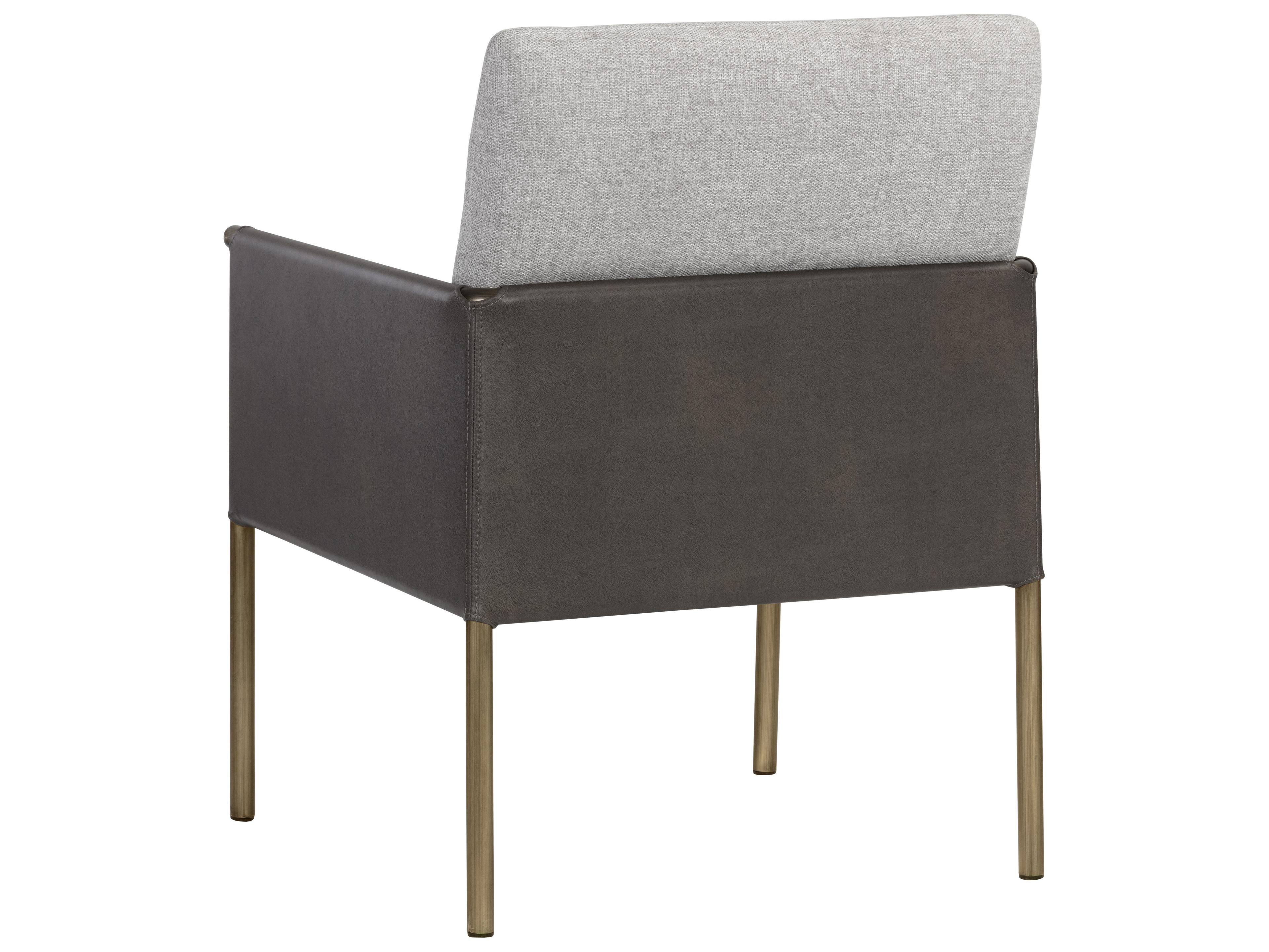 Sunpan Ikon Bellevue Gray Fabric Accent Chair