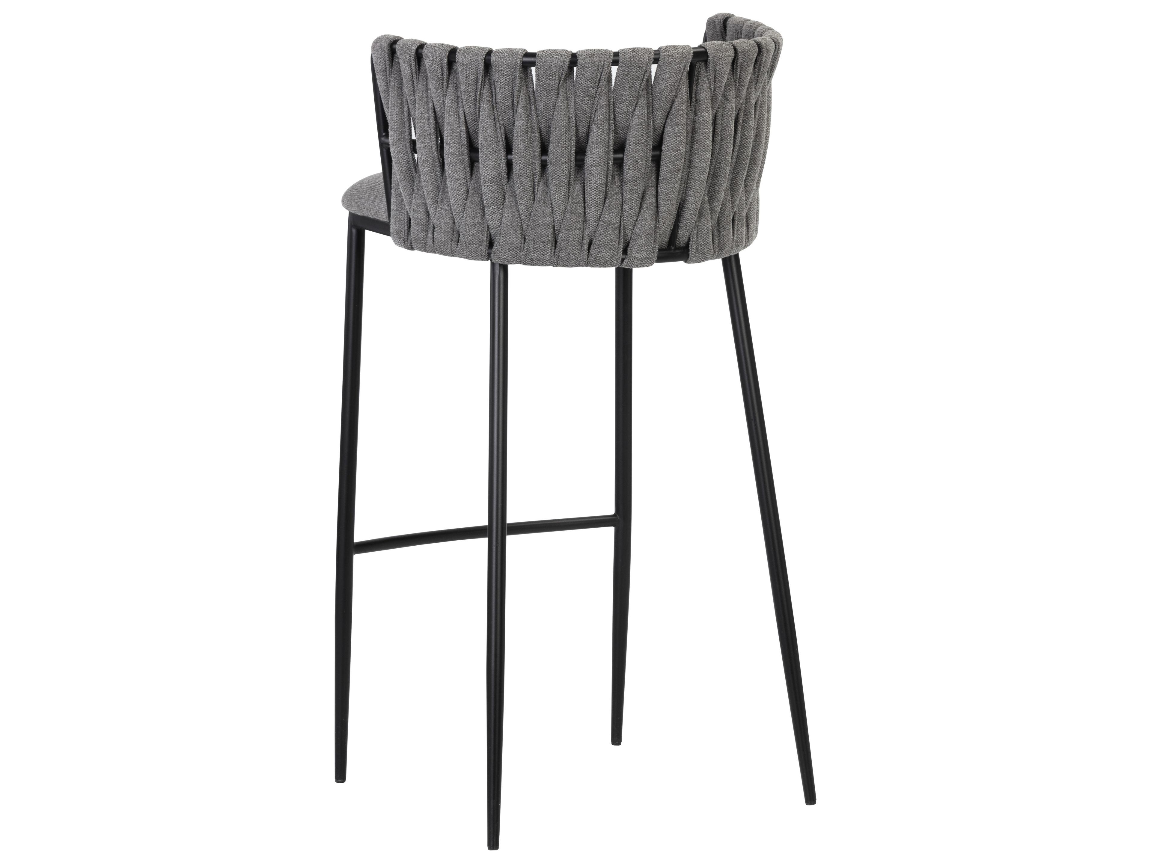Sunpan Sarai Grey Upholstered Bar Stool