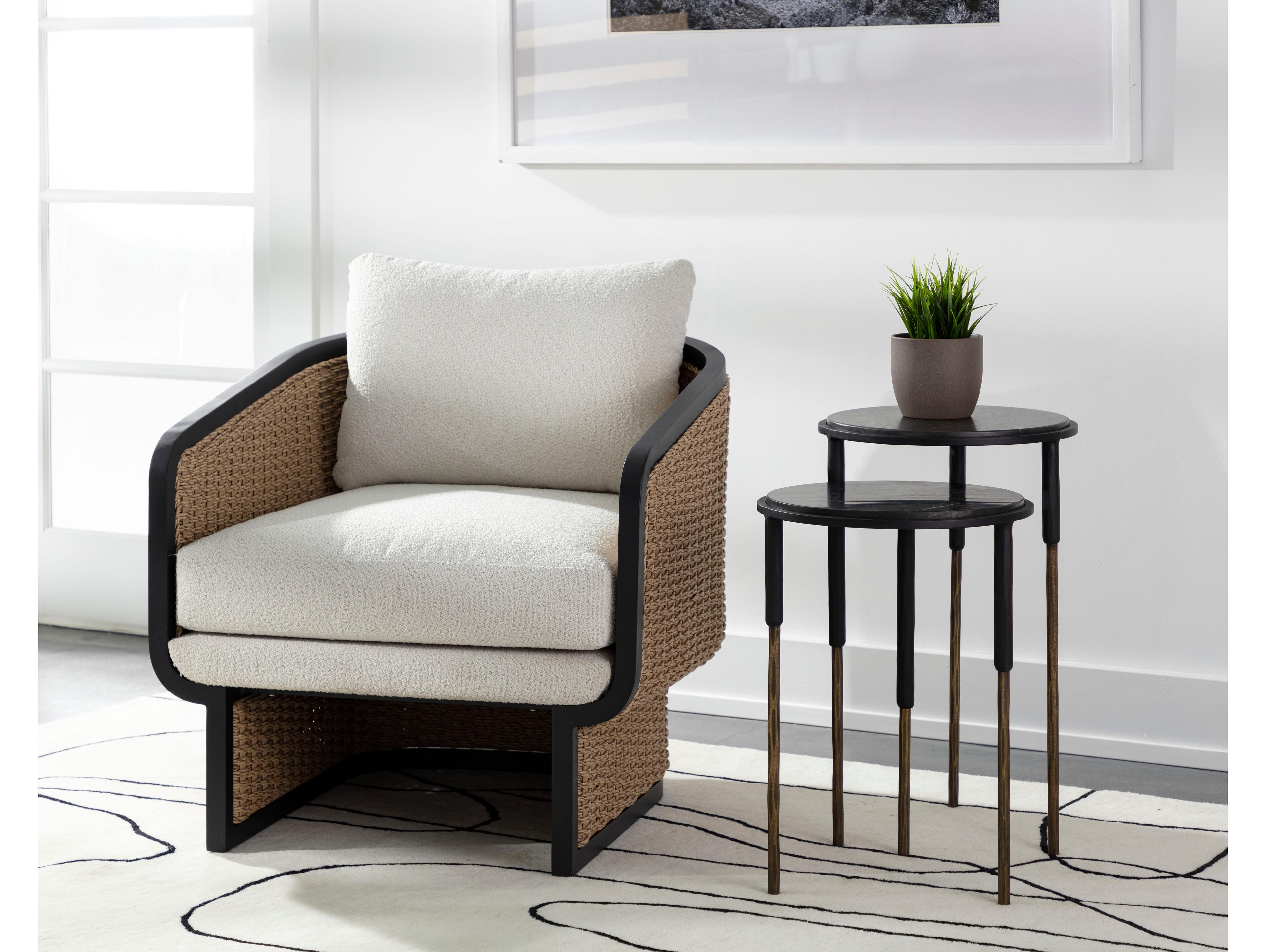 Sunpan 15" Kyrie Nesting Side Tables