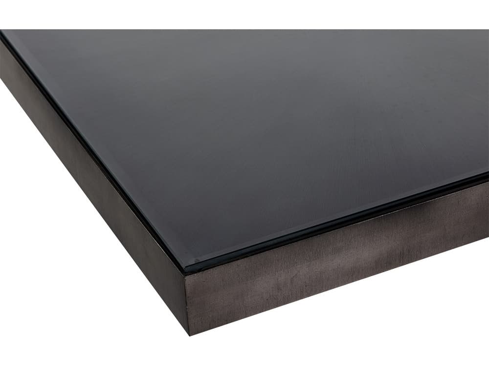 Sunpan Terry Square Gunmetal Black Dining Table