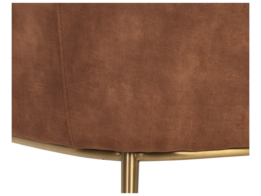 Sunpan Cameron Brown Fabric Accent Chair
