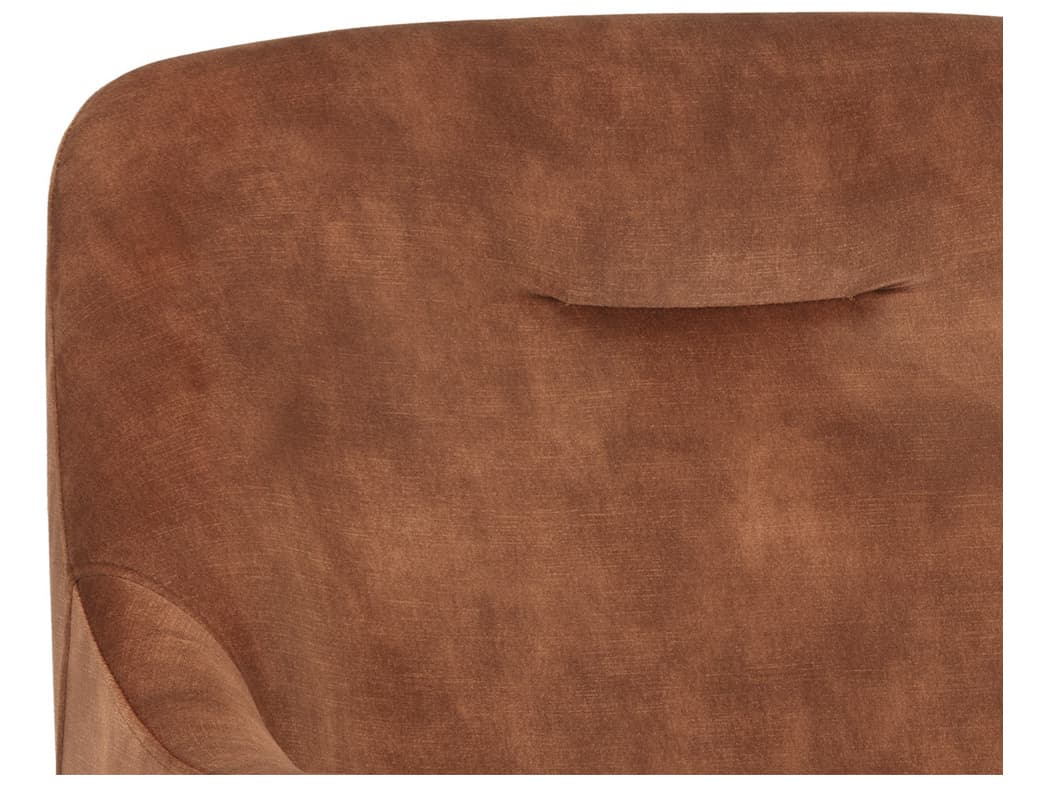 Sunpan Cameron Brown Fabric Accent Chair