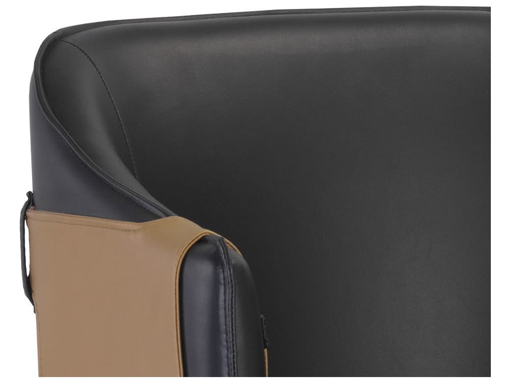 Sunpan Ikon Carter Napa Black Cognac Bar Stool