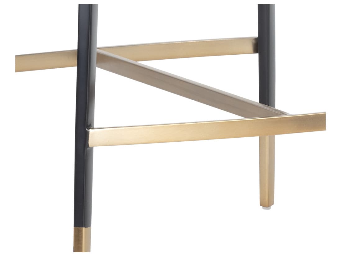 Sunpan Ikon Carter Napa Beige Tan Black Counter Stool