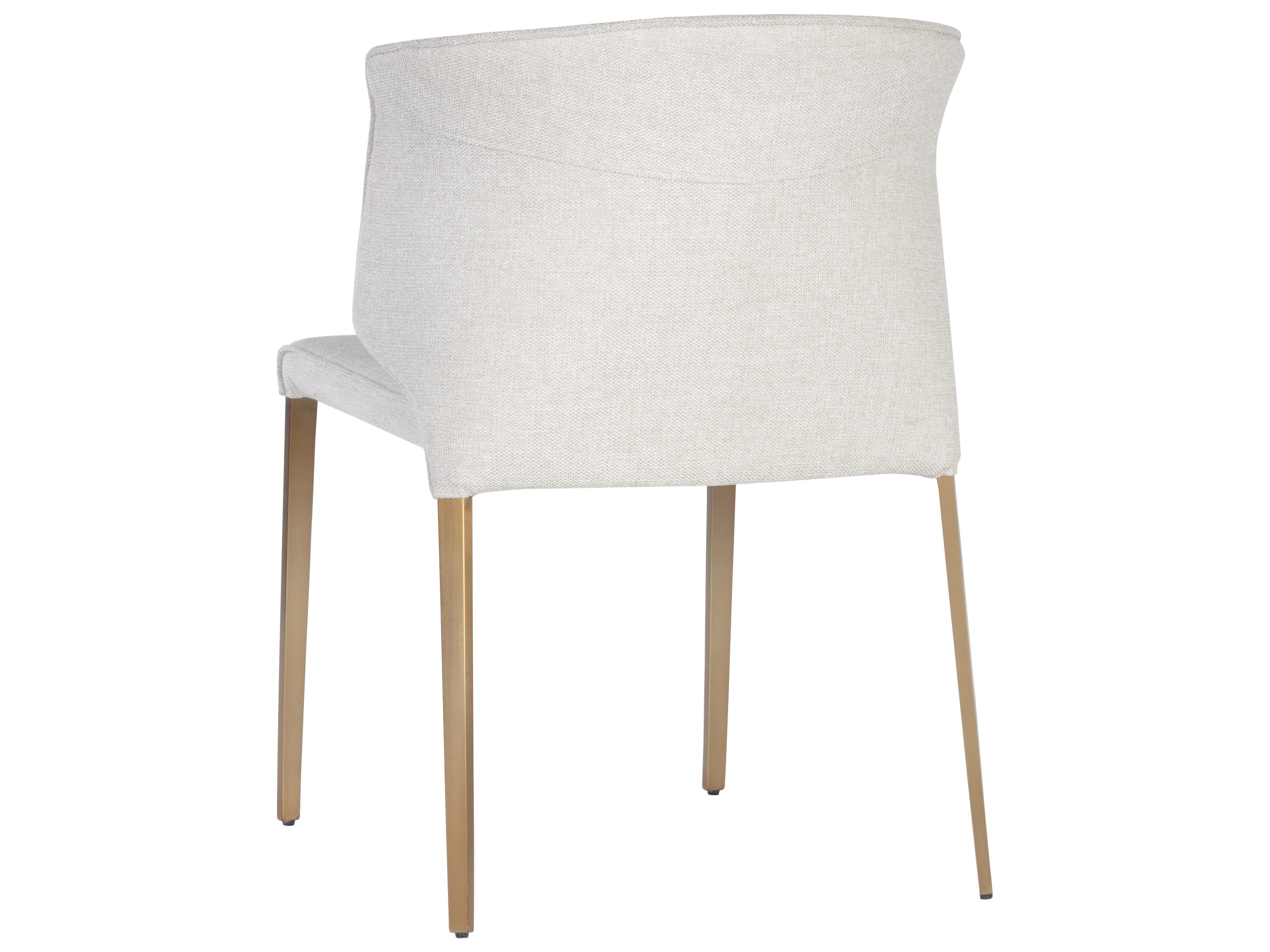 Sunpan Zayden Beige Upholstered Side Dining Chair