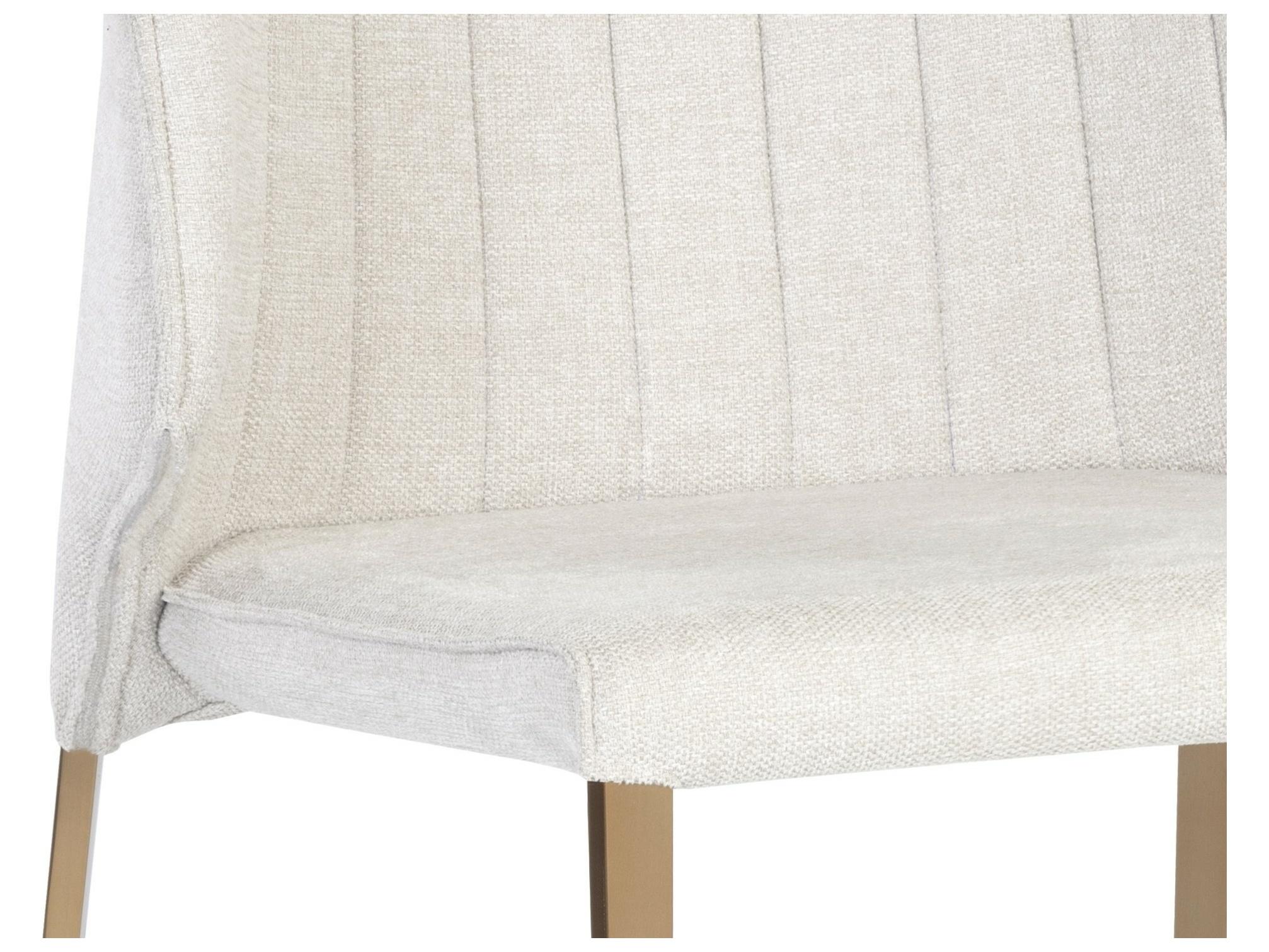 Sunpan Zayden Beige Upholstered Side Dining Chair