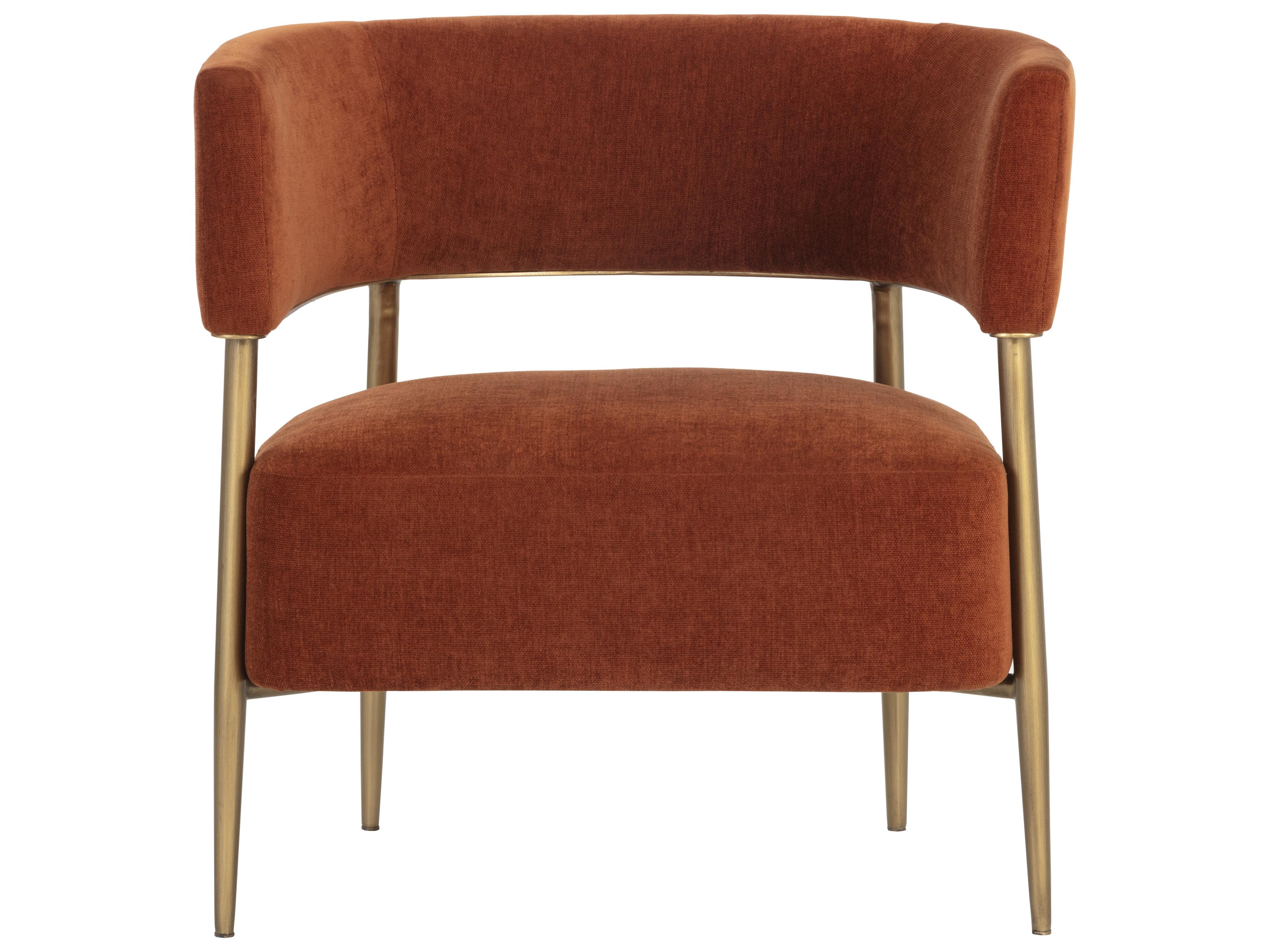 Sunpan Maestro Orange Accent Chair