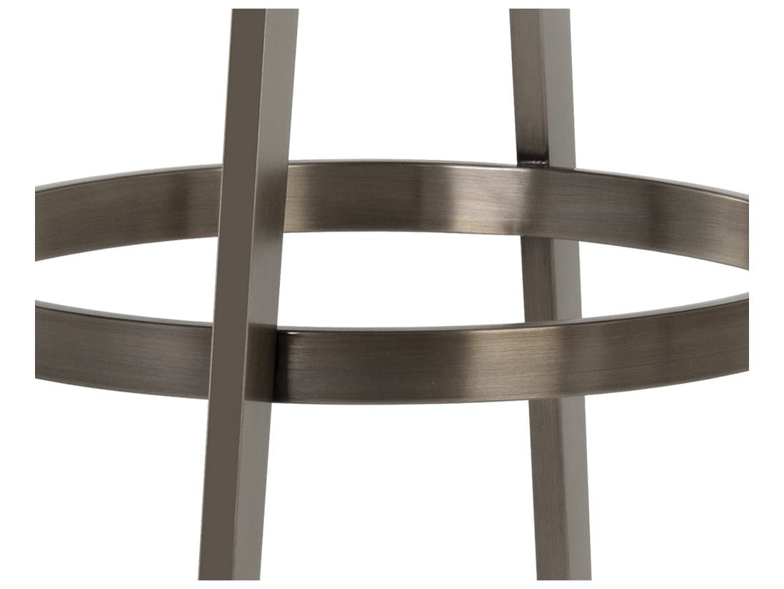 Sunpan Ikon Arizona Swivel Castillo Black Antique Brass Counter Stool