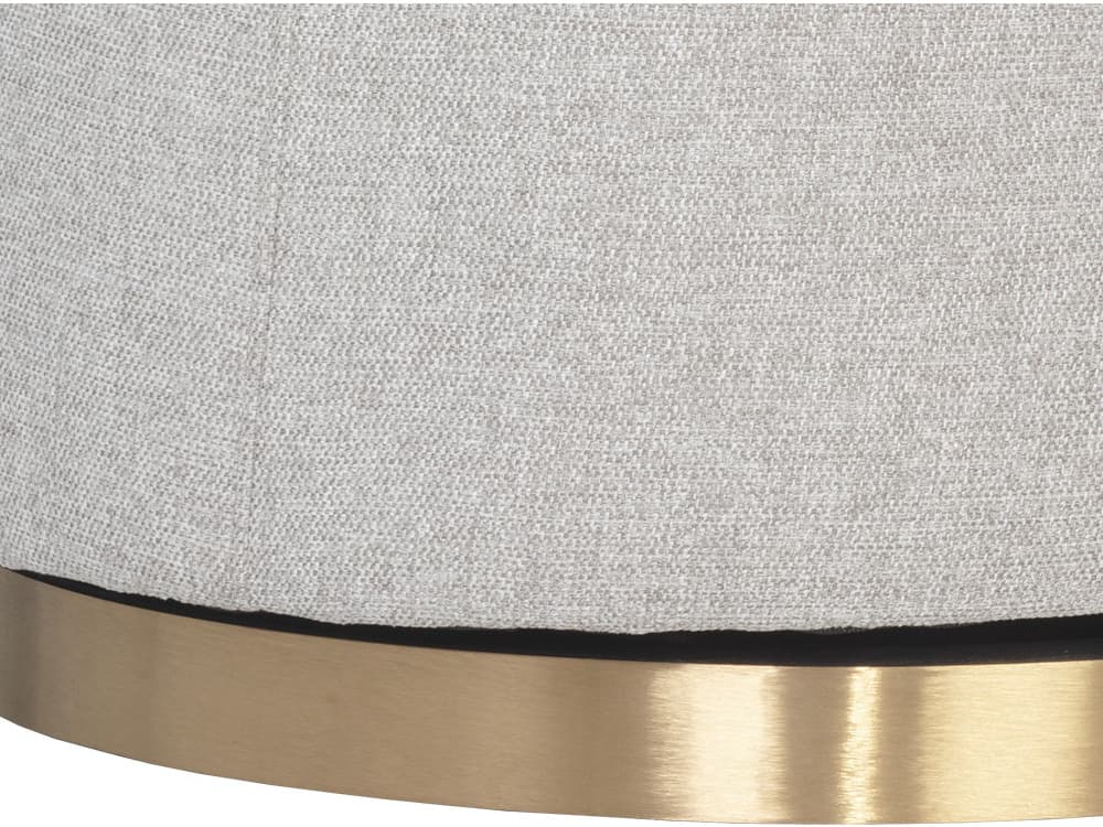 Sunpan Hazel Swivel Gray Fabric Accent Chair