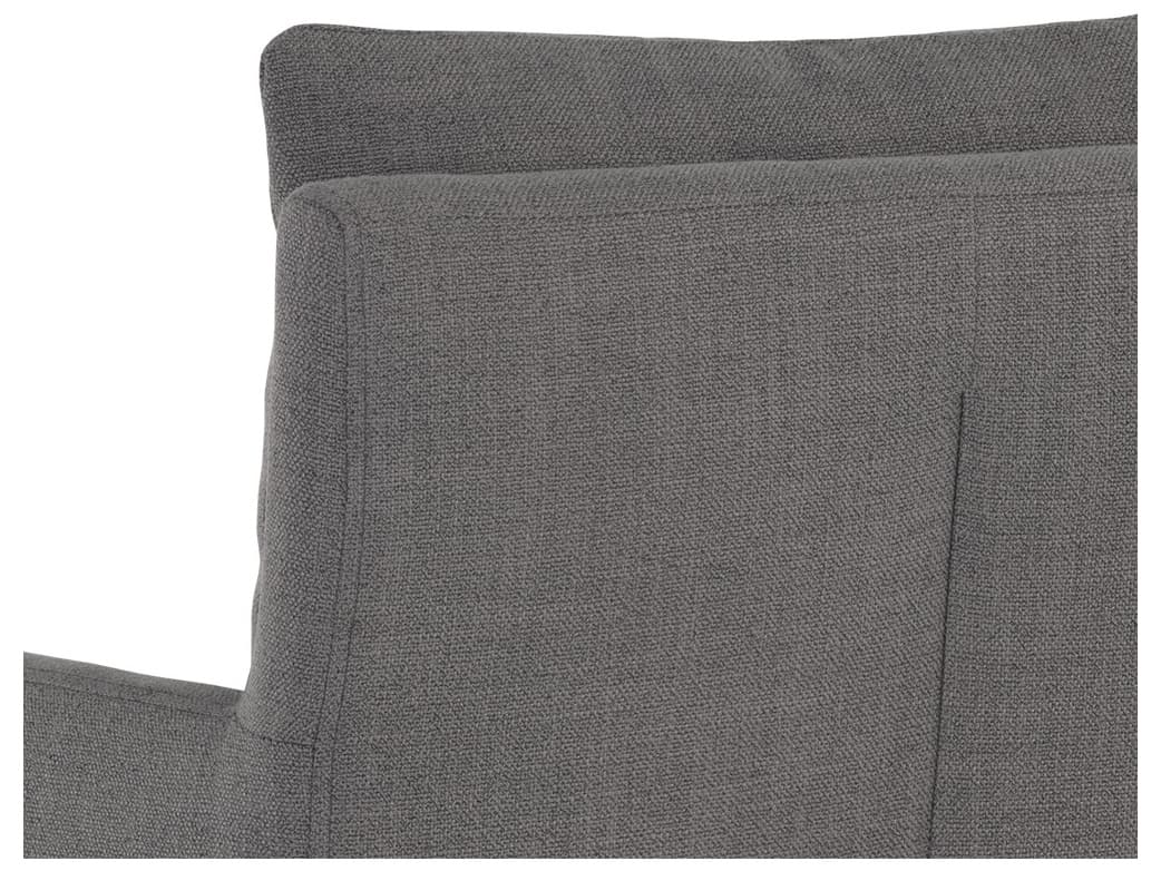 Sunpan 5west Glenrose Gray Upholstered Arm Dining Chair