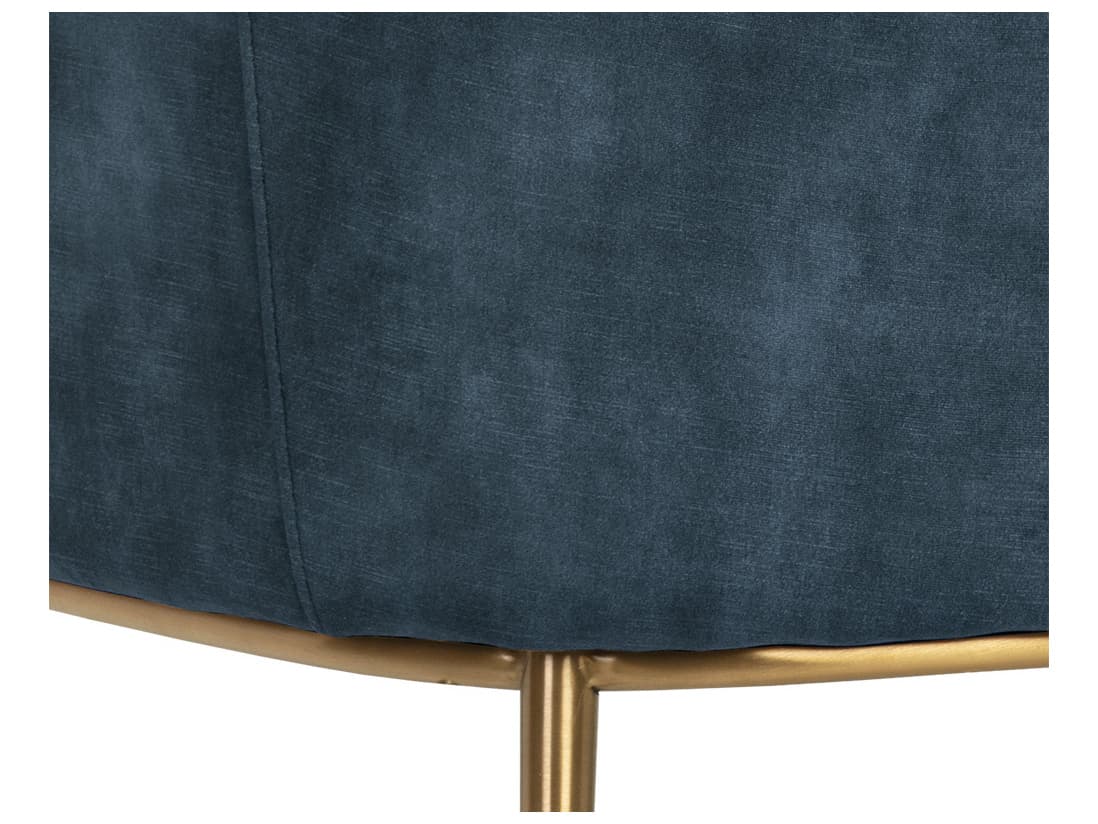 Sunpan Cameron Blue Fabric Accent Chair