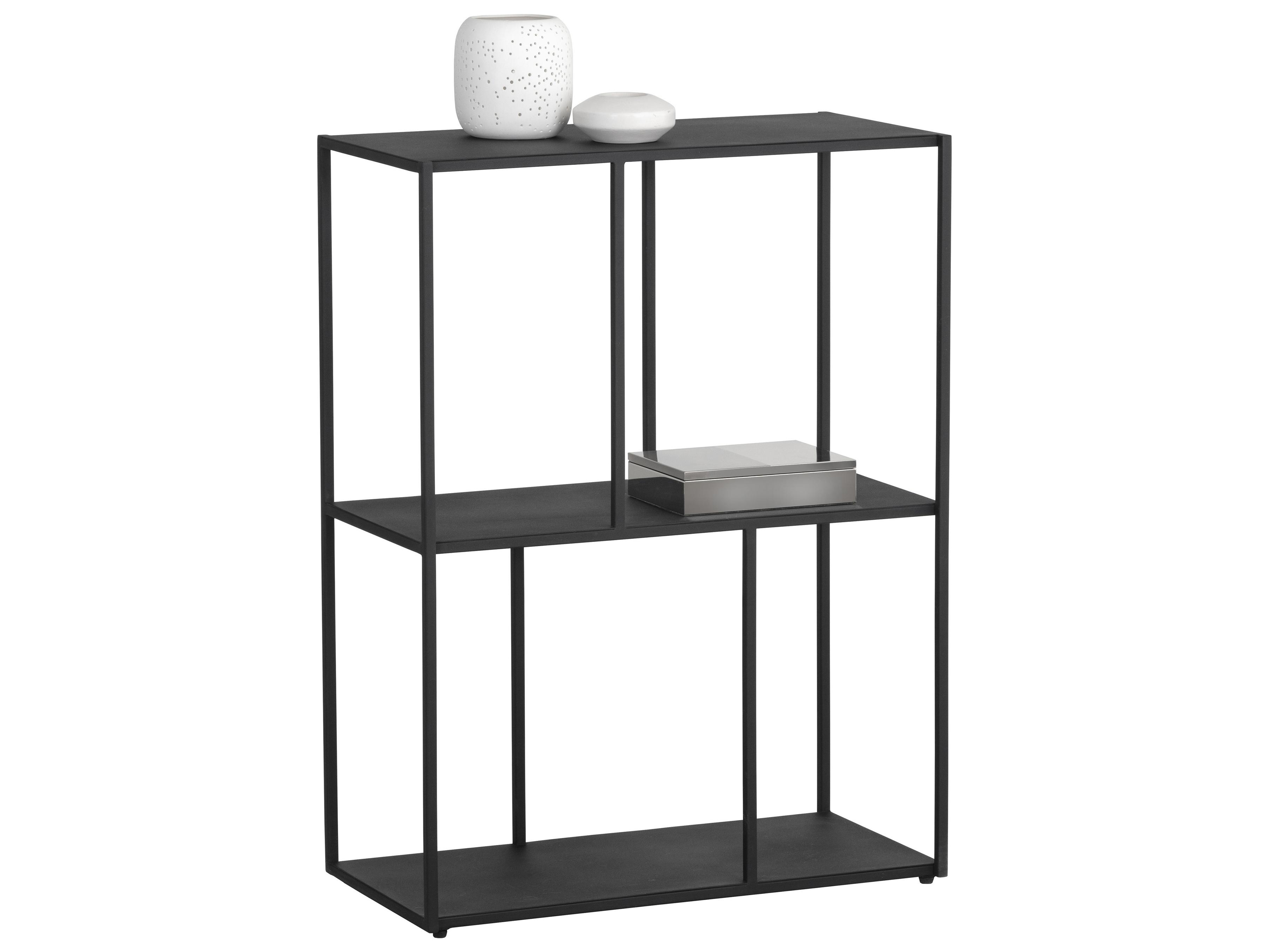 Sunpan Mixt Matte Black Bookcase