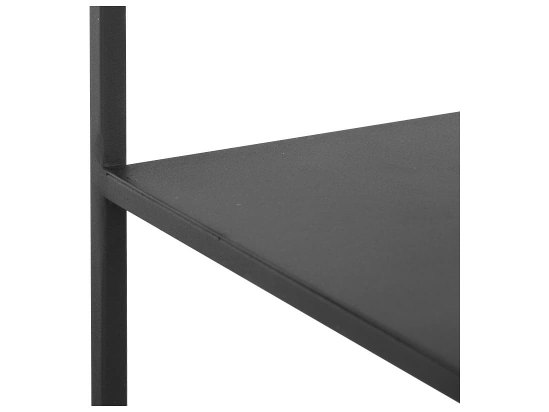 Sunpan Mixt Matte Black Bookcase