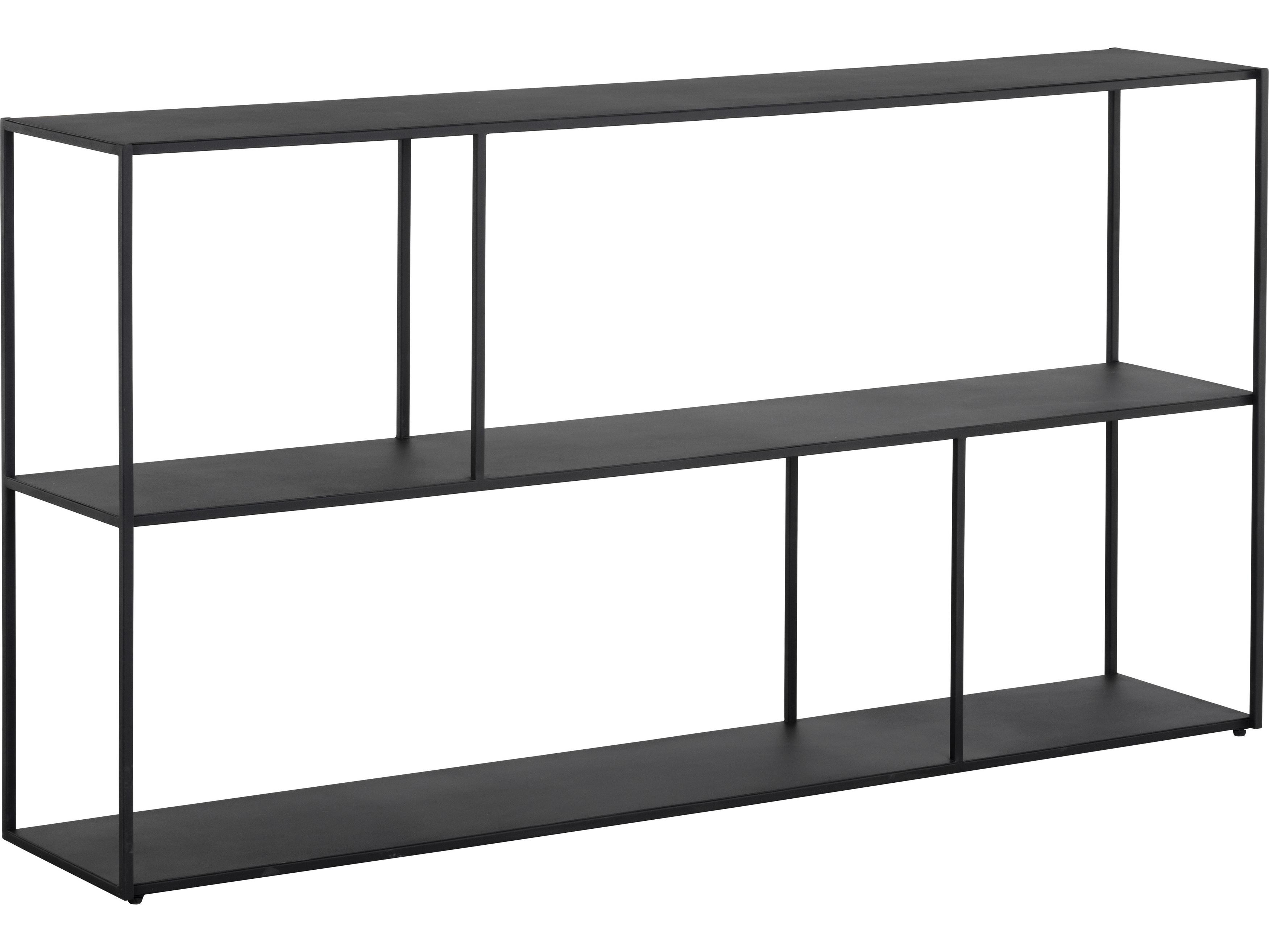 Sunpan Mixt Matte Black Bookcase