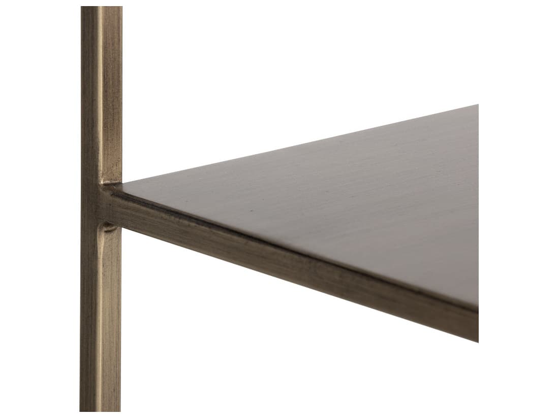 Sunpan Mixt Antique Brass Bookcase