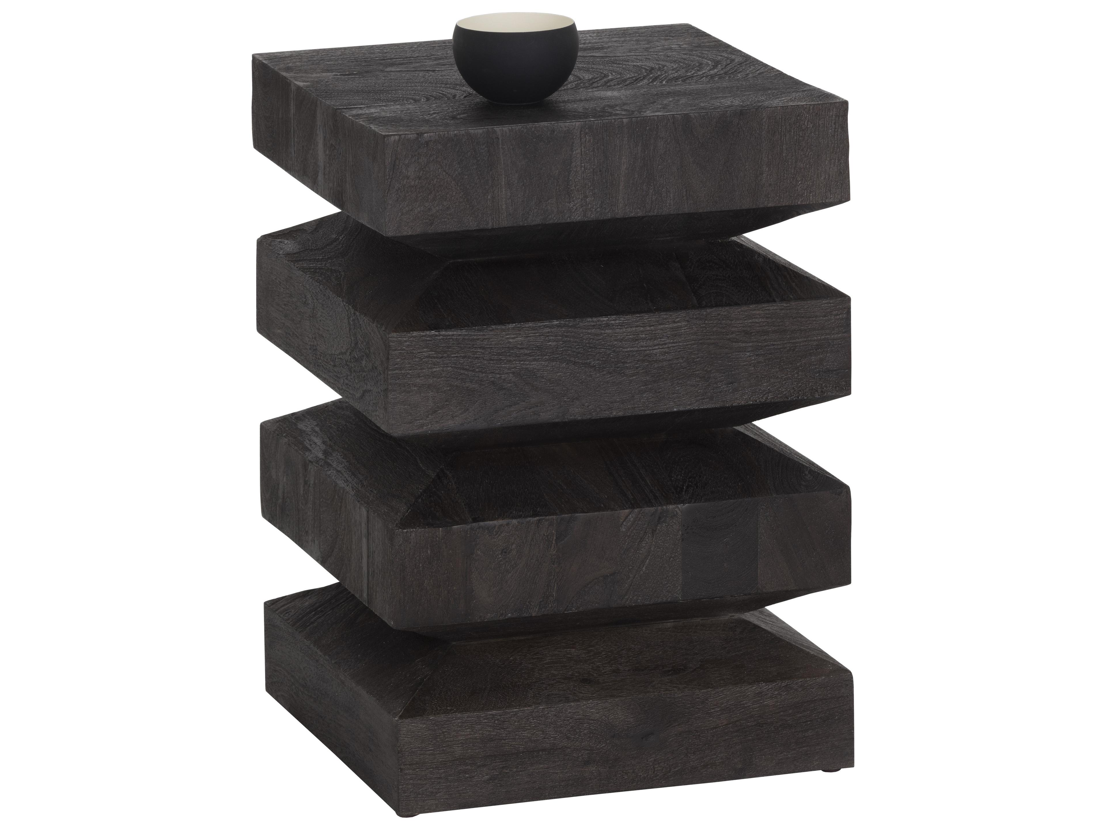 Sunpan Cormac Square Wood Brushed End Table