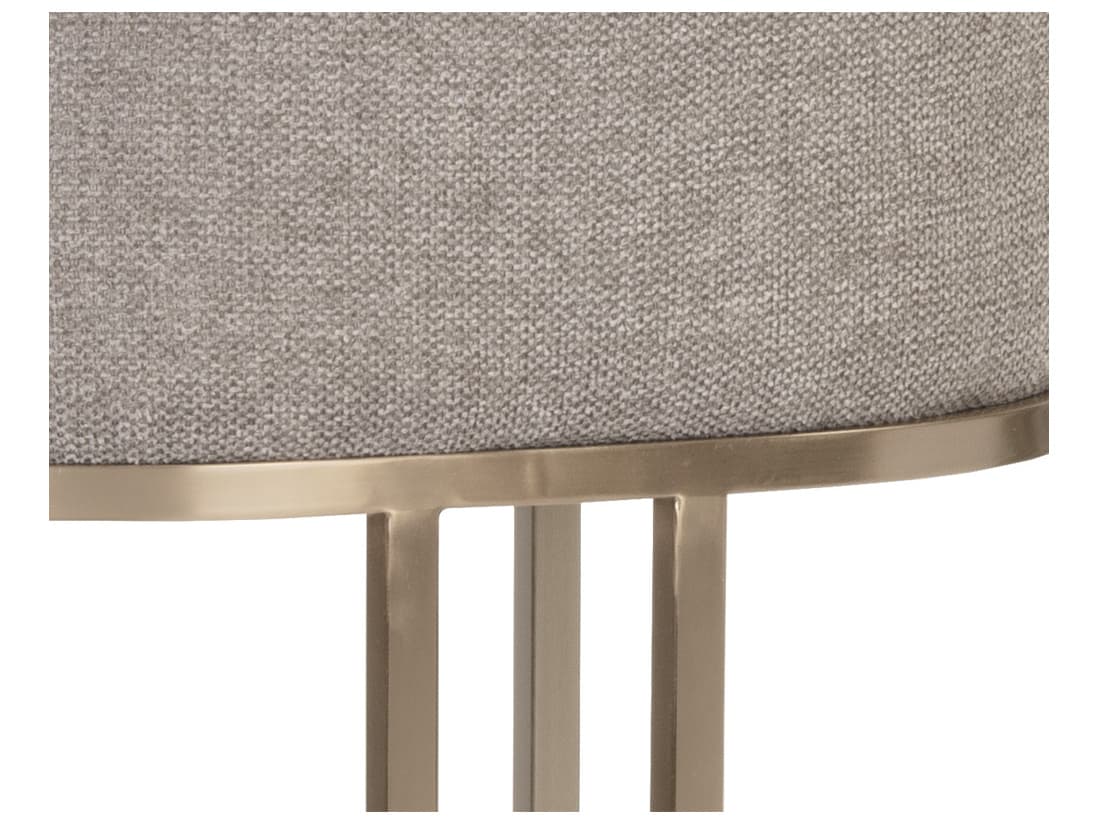 Sunpan Rayla Belfast Oyster Shell Upholstered Bar Stool