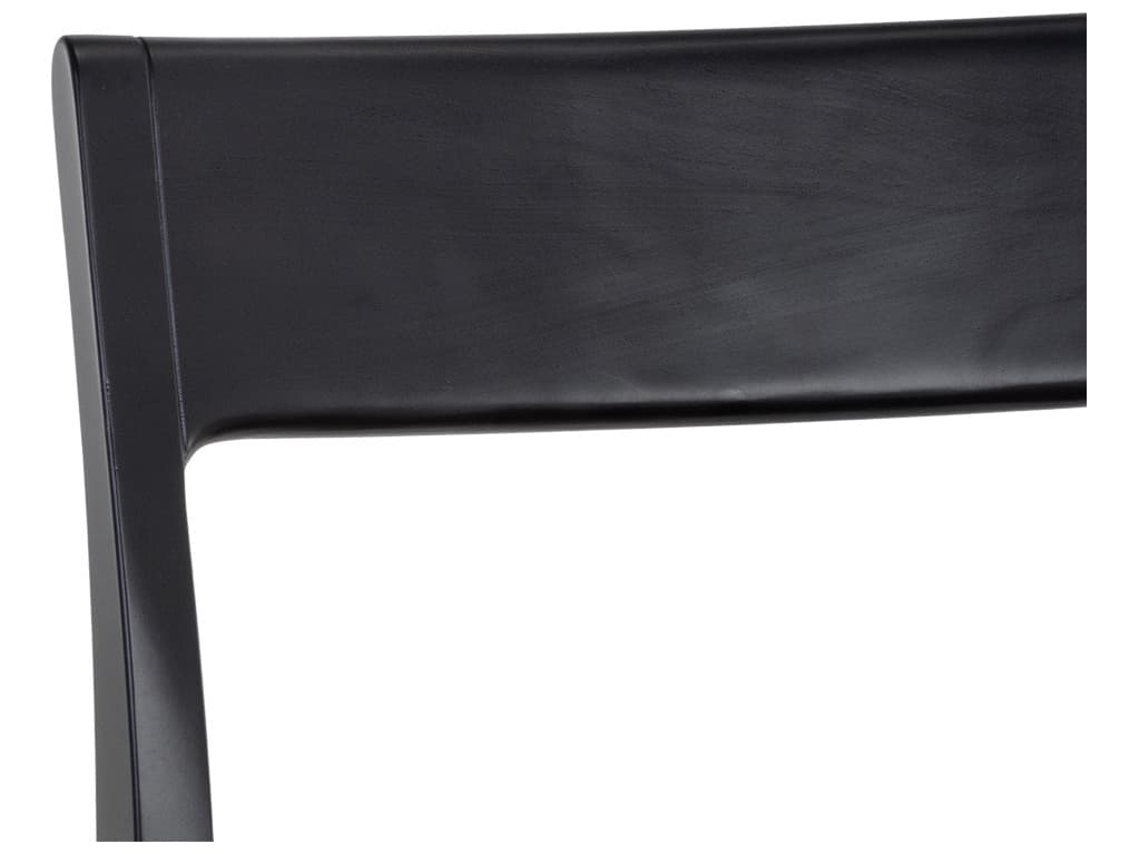 Sunpan Beech Wood Black Upholstered Side Dining Chair