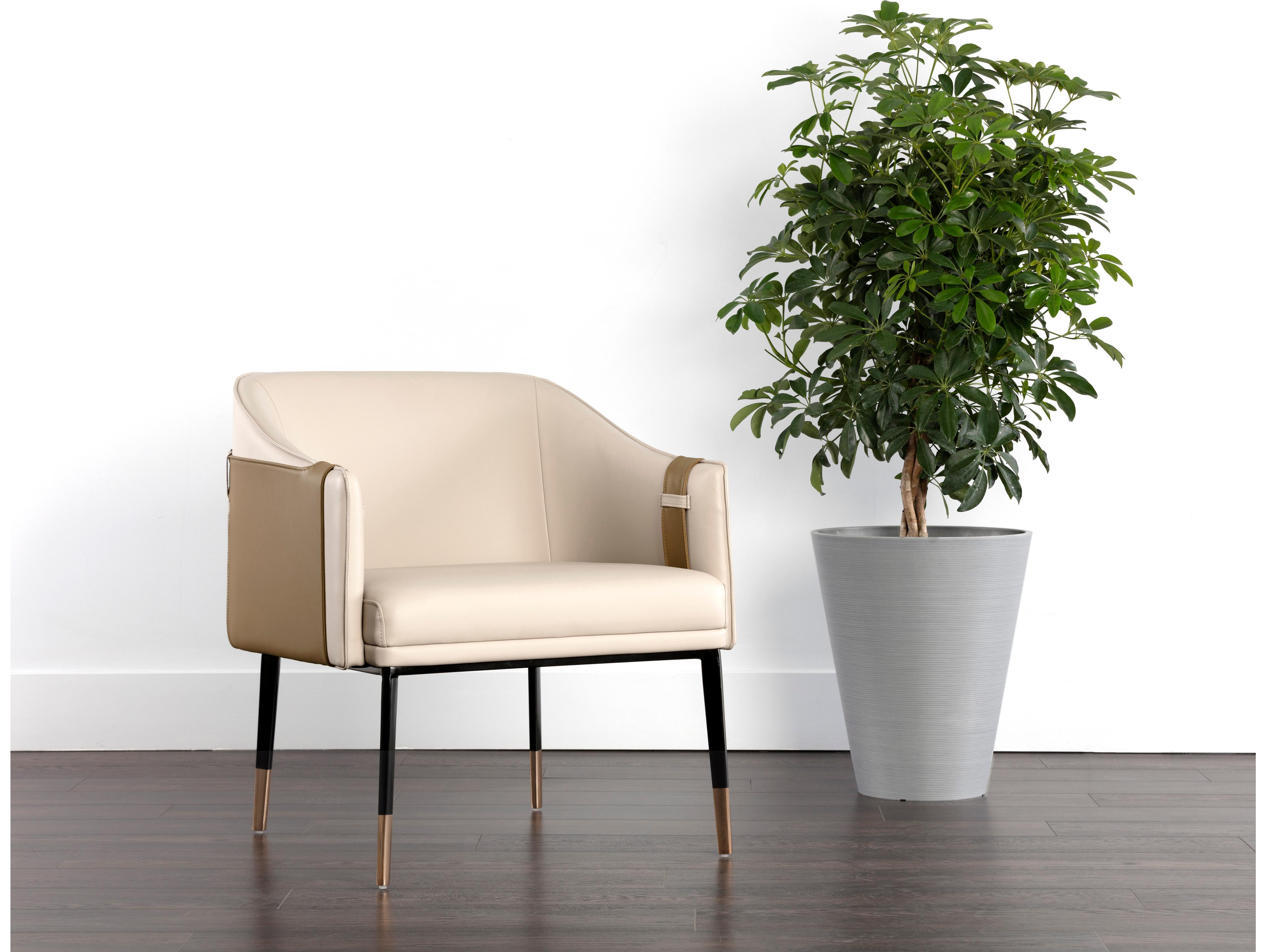Sunpan Ikon Carter Beige Accent Chair