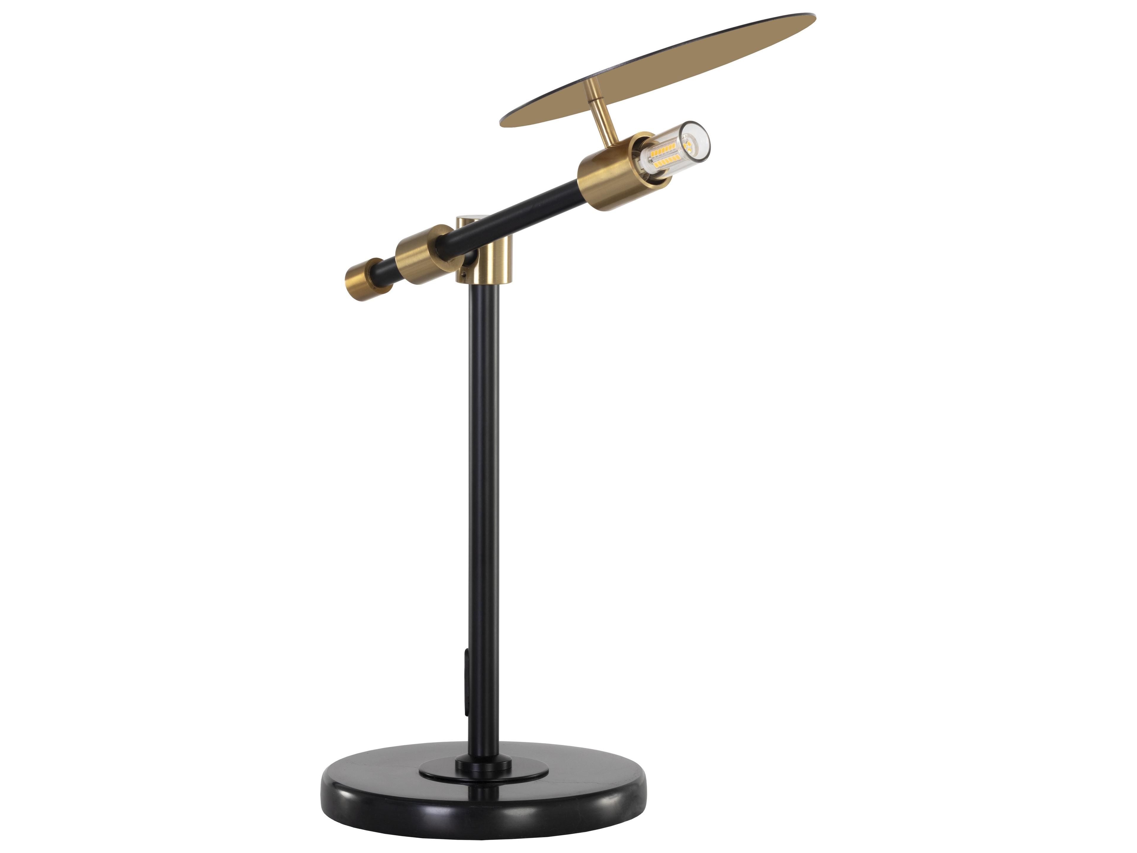 Sunpan Neela Black Brass Table Lamp