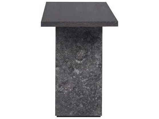 Sunpan Rebel Rectangular Wood Grey Marble Charcoal Console Table