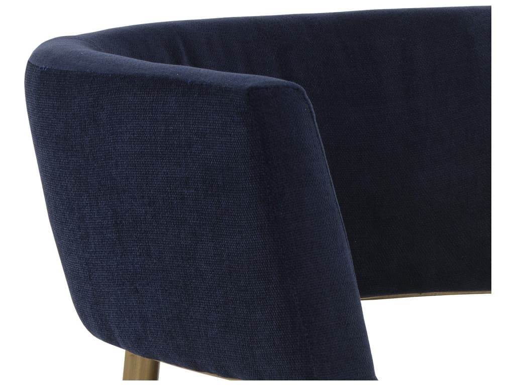 Sunpan Maestro Blue Fabric Accent Chair