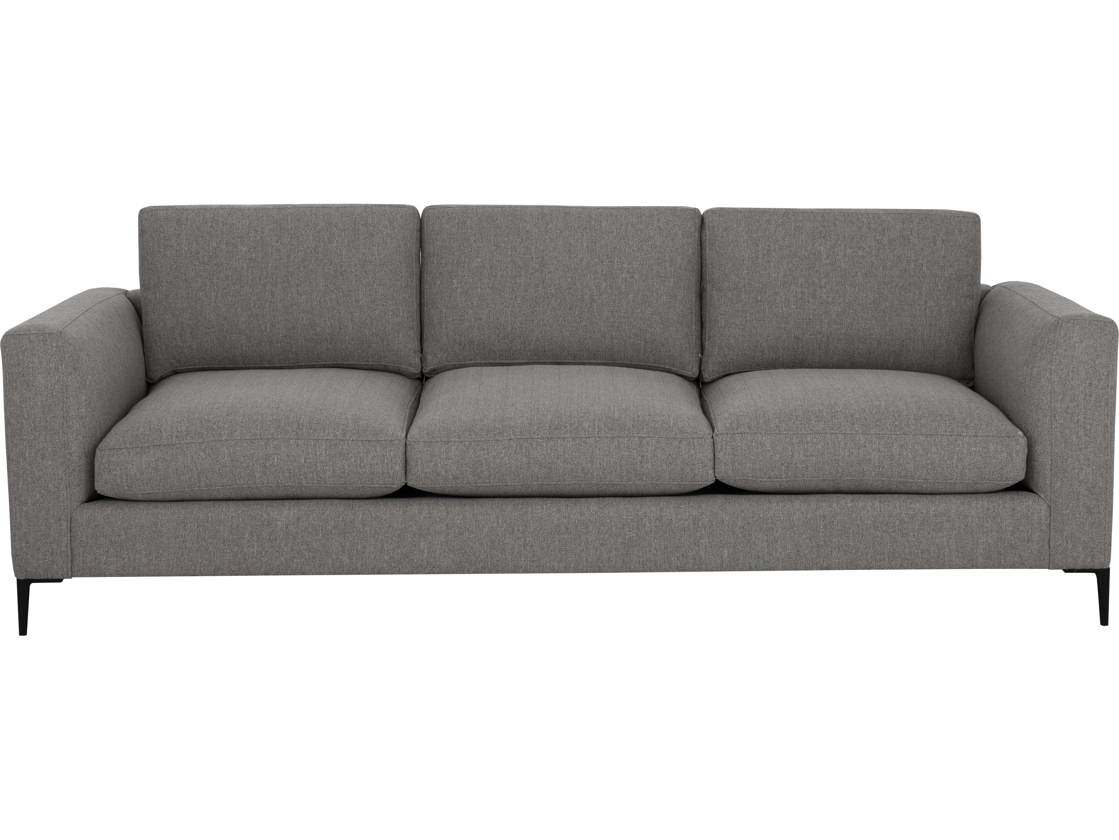 Sunpan Domestic Byward Liv Smoke Black Gray Upholstered Sofa