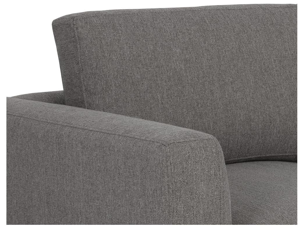 Sunpan Domestic Byward Liv Smoke Black Gray Upholstered Sofa