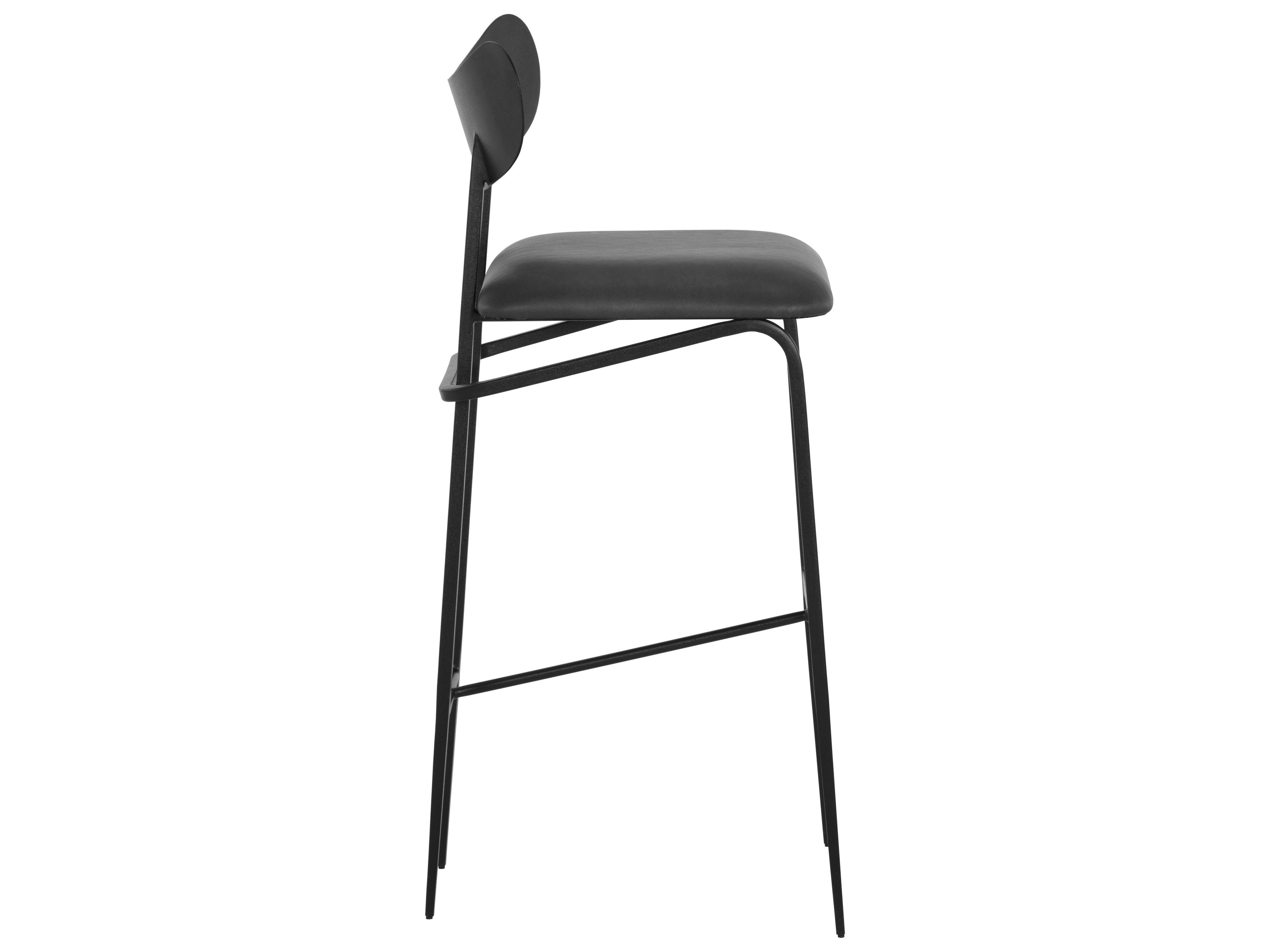 Sunpan Gibbons Dark Grey Black Bar Stool