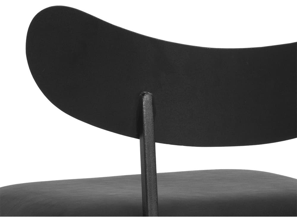 Sunpan Gibbons Dark Grey Black Bar Stool