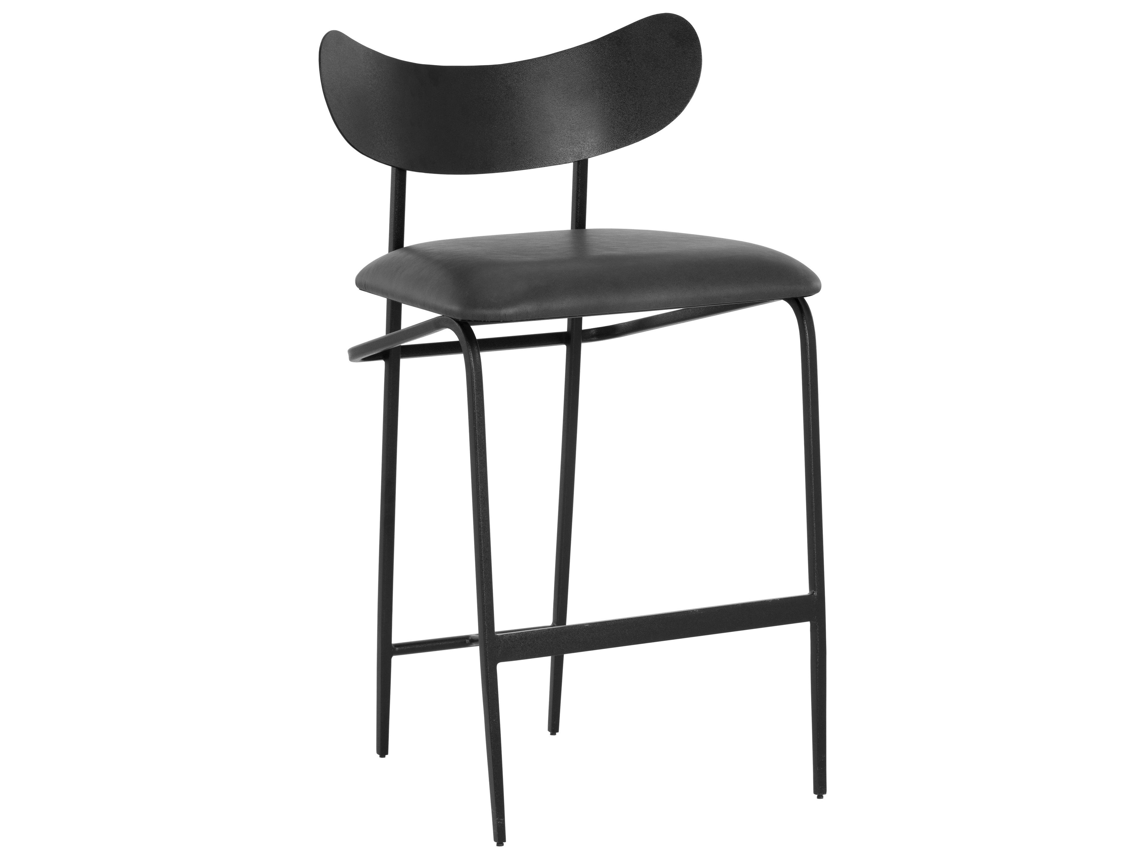 Sunpan Gibbons Dark Grey Black Counter Stool