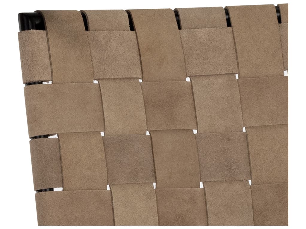 Sunpan Omari Suede Light Tan Leather Counter Stool