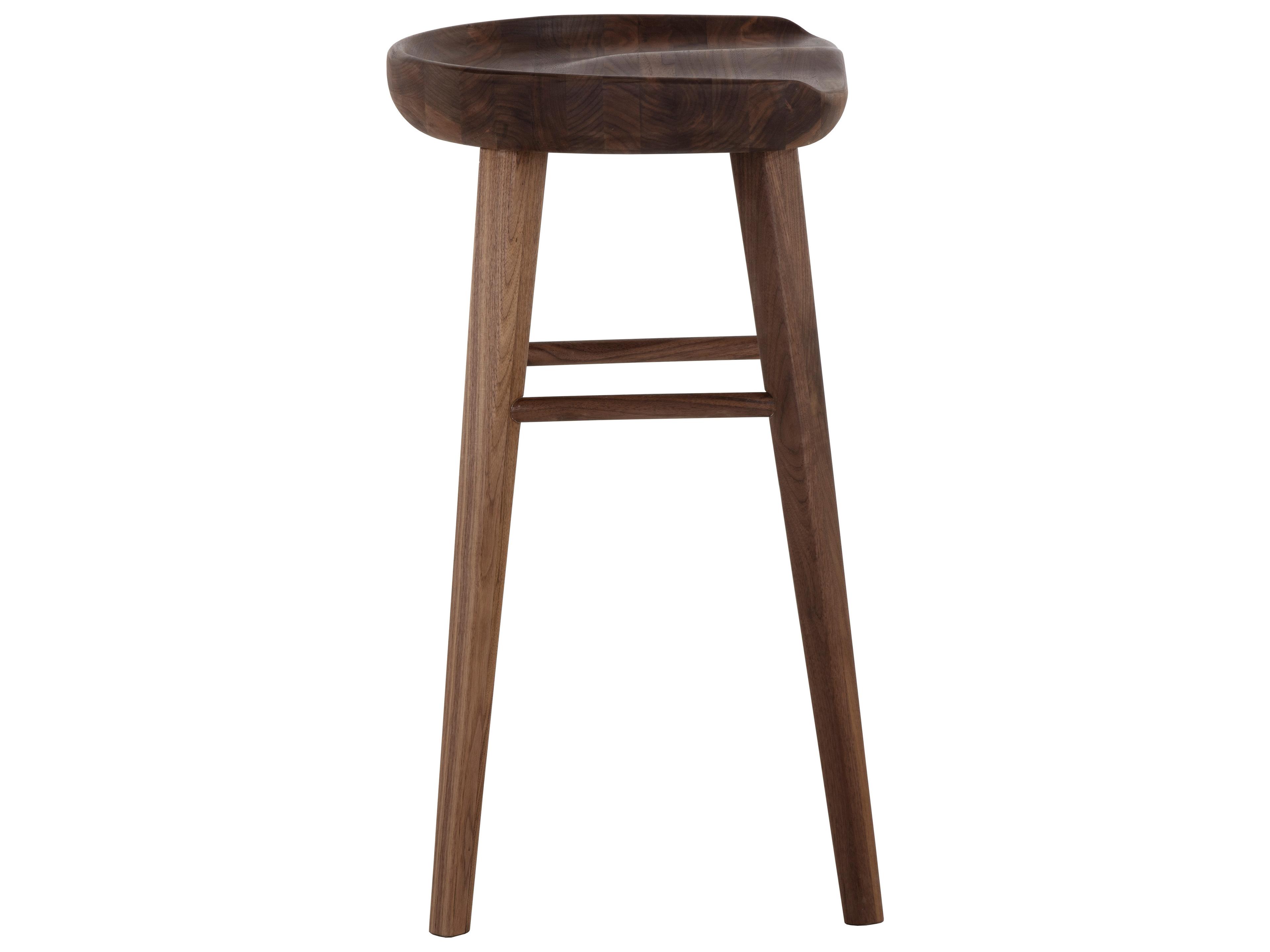 Sunpan Dominic Walnut Wood Counter Stool