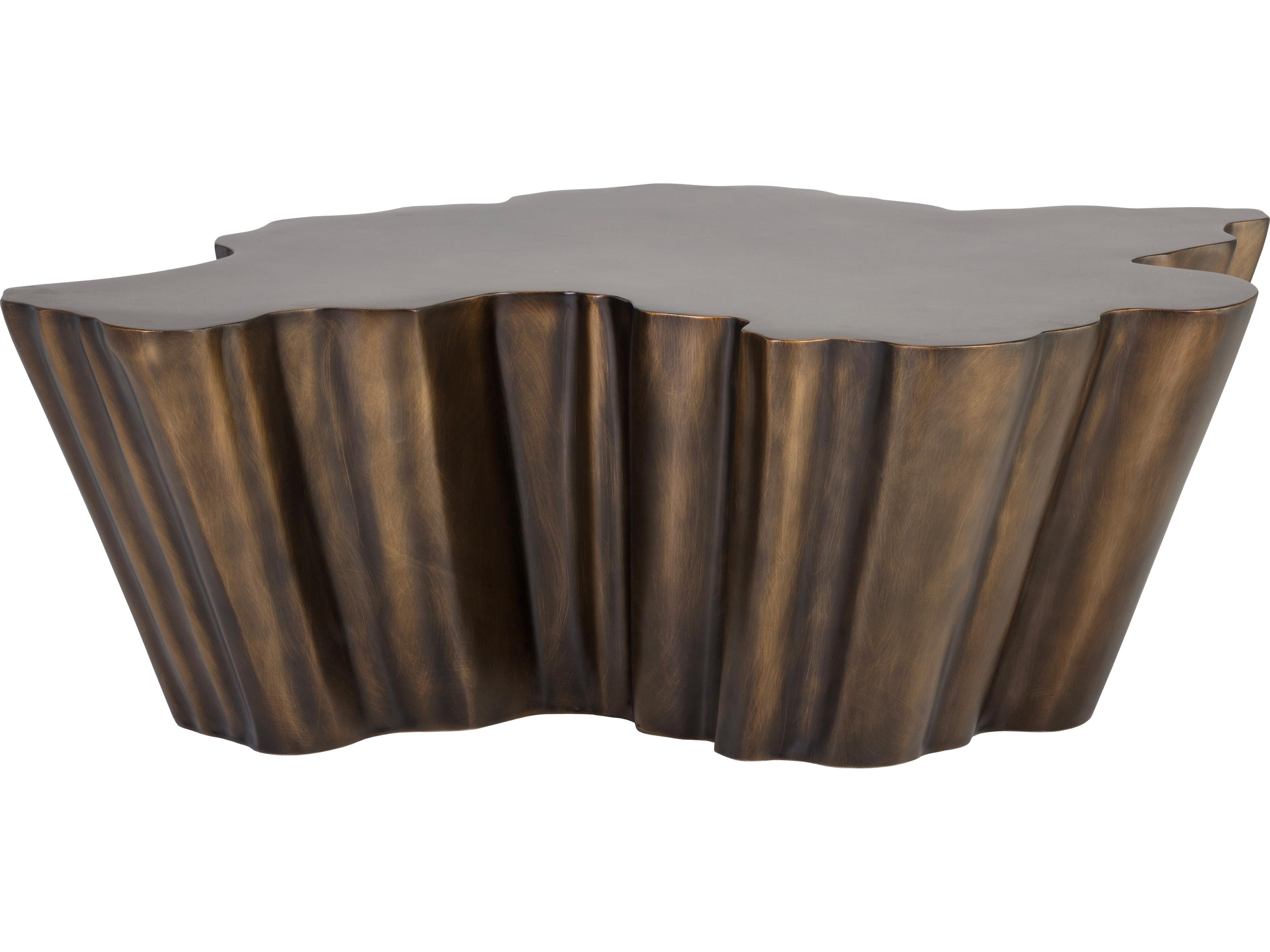 Sunpan Lynx Polyurethane Antique Bronze Coffee Table