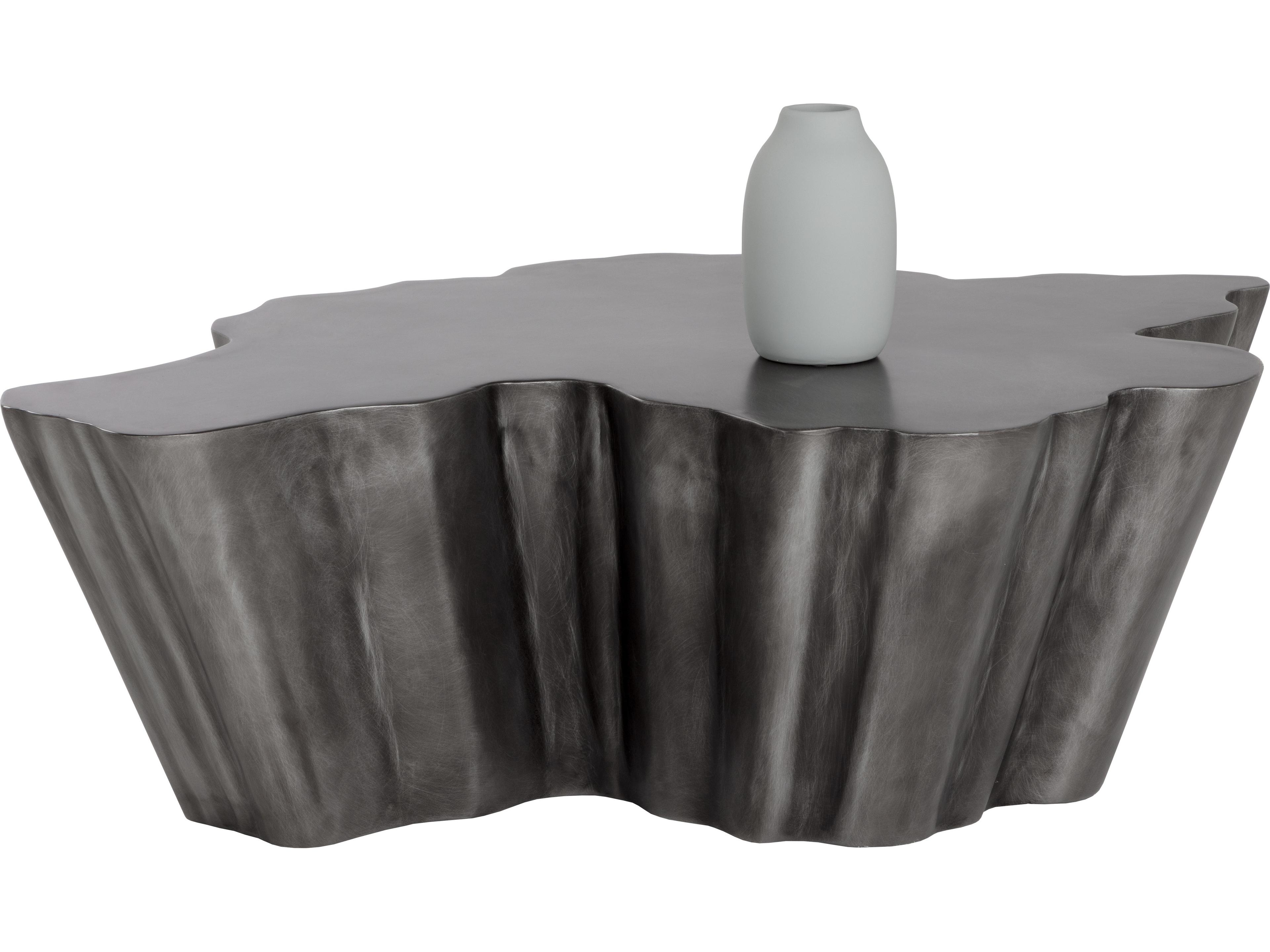 Sunpan Lynx Polyurethane Antique Grey Coffee Table