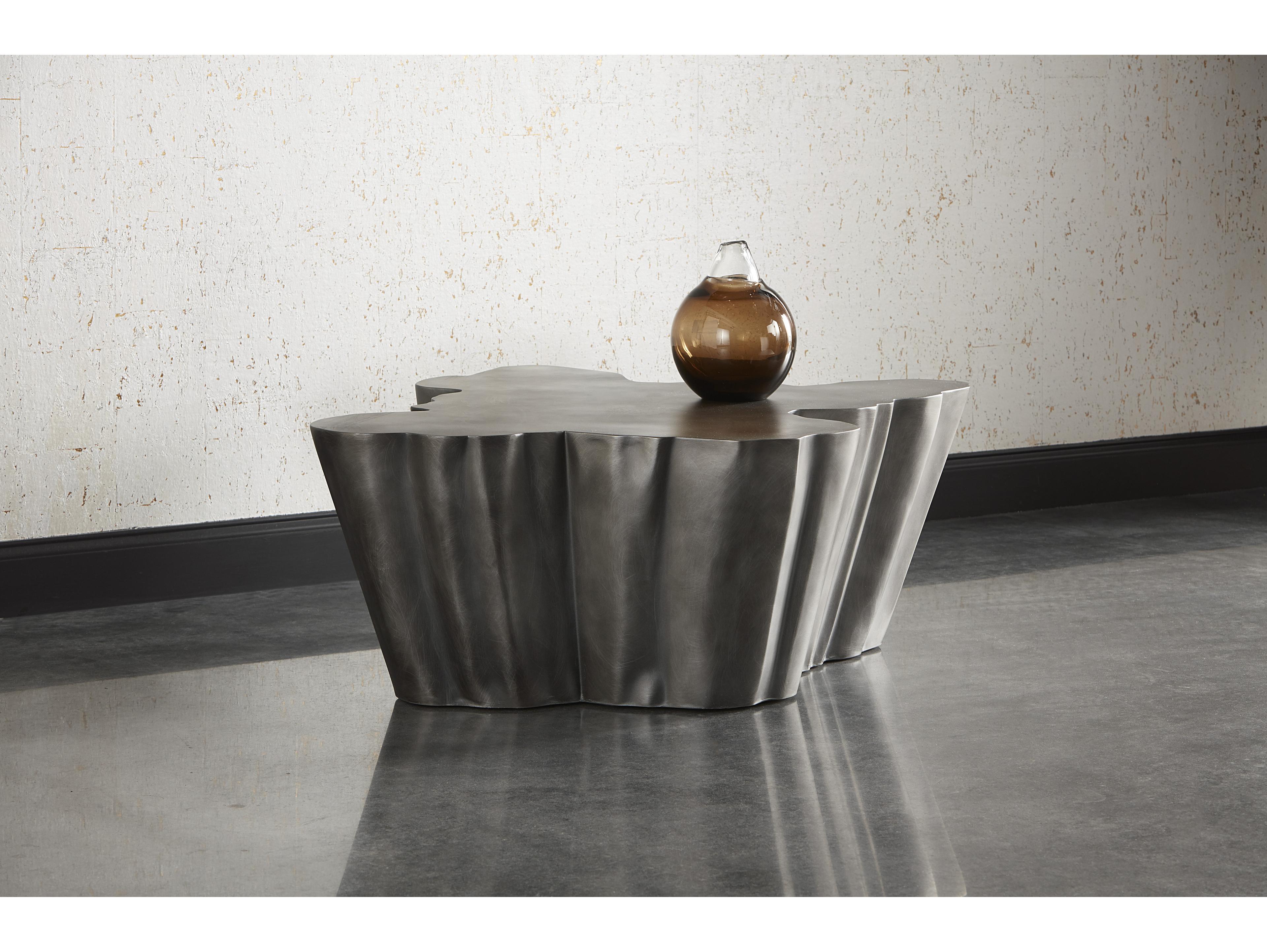 Sunpan Lynx Polyurethane Antique Grey Coffee Table