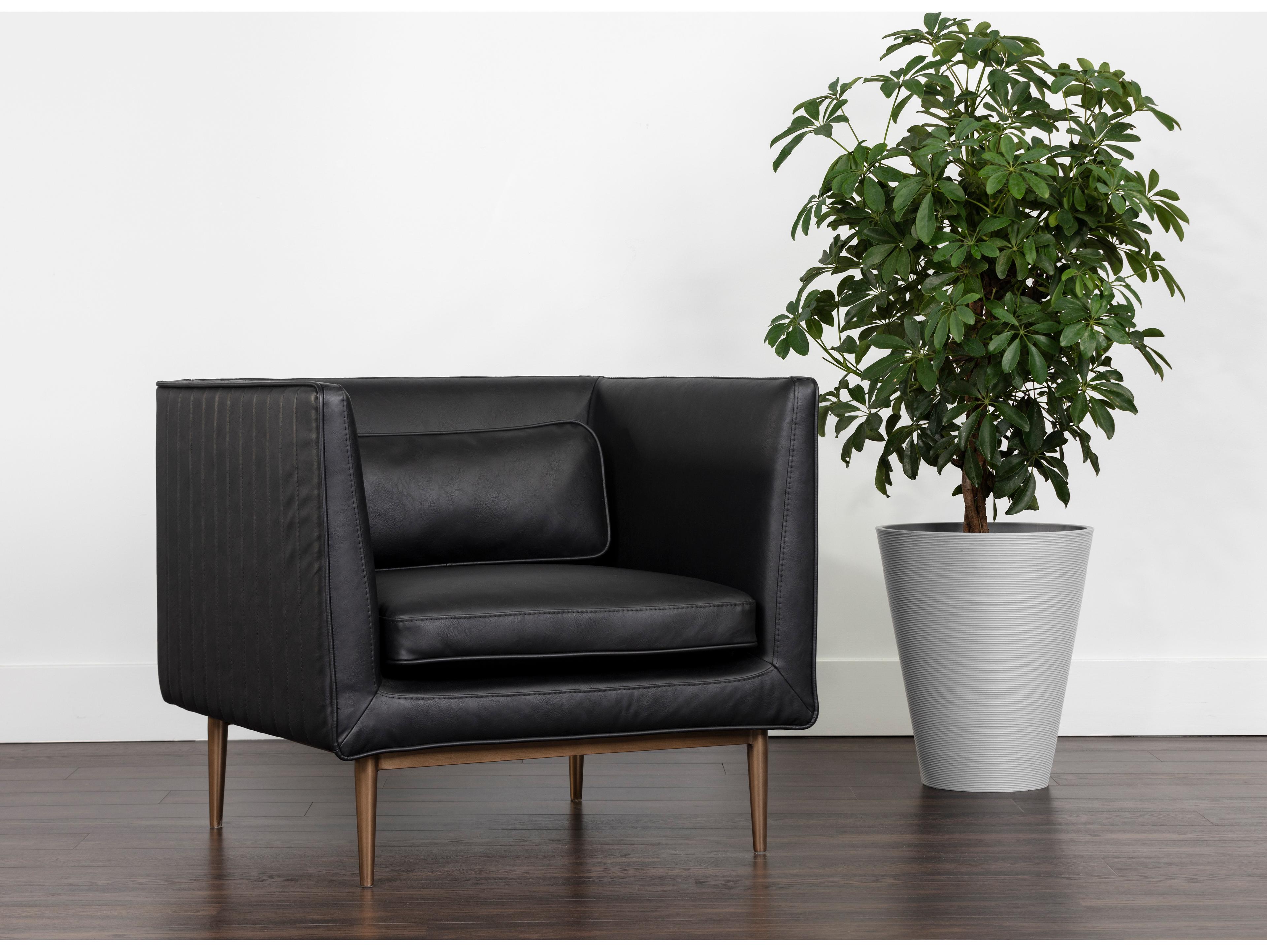 Sunpan Irongate Batavia Black Accent Chair