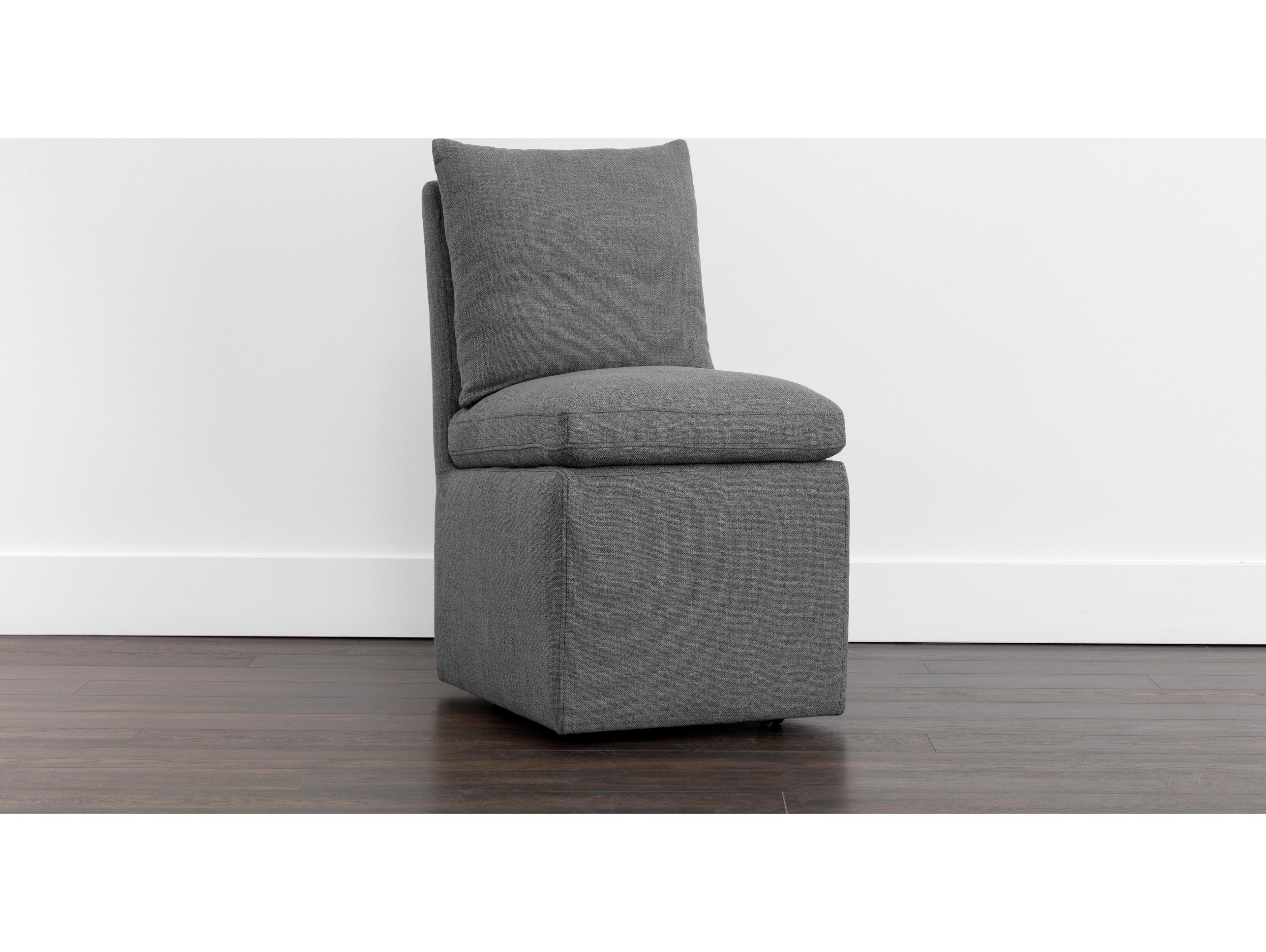 Sunpan 5west Glenrose Gray Upholstered Side Dining Chair