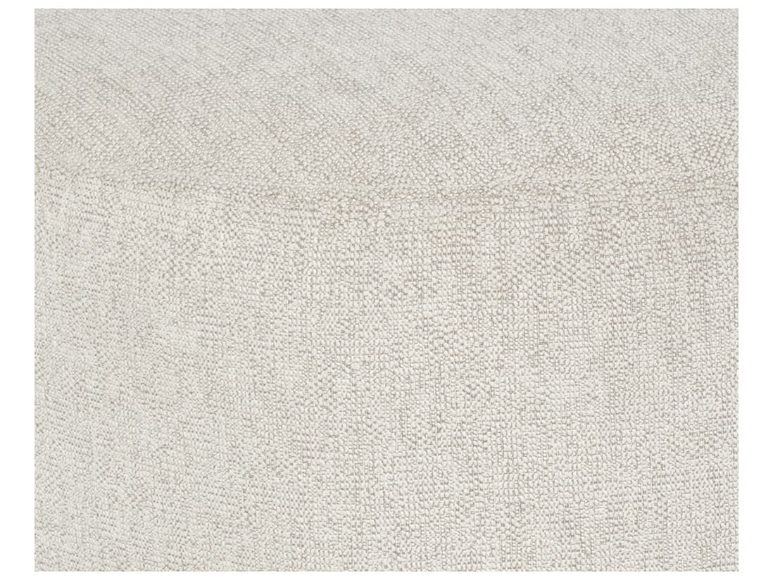 Sunpan Soraya Dove Cream Upholstered Ottoman