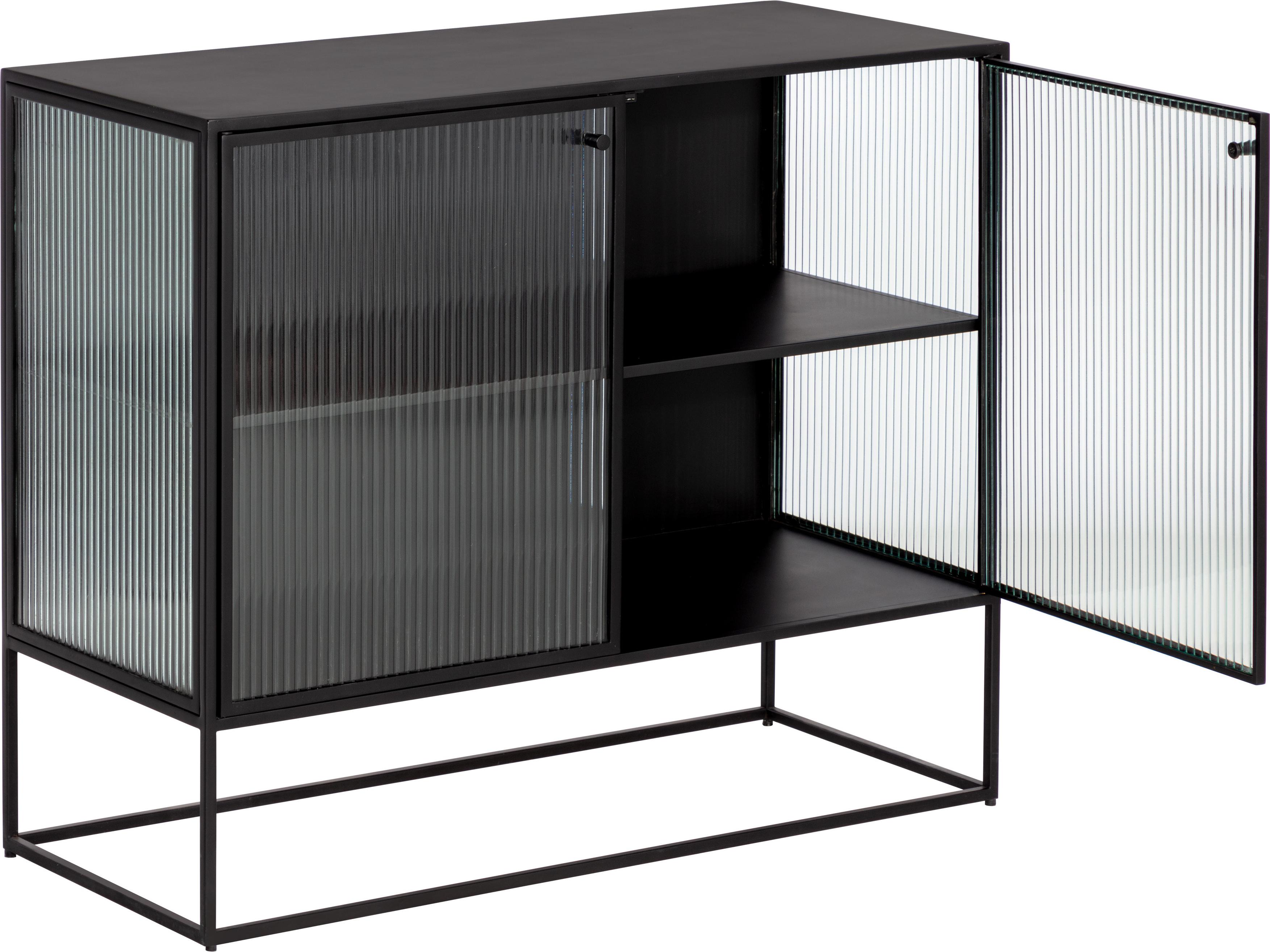 Sunpan Parsons 35" Clear Matte Black Sideboard
